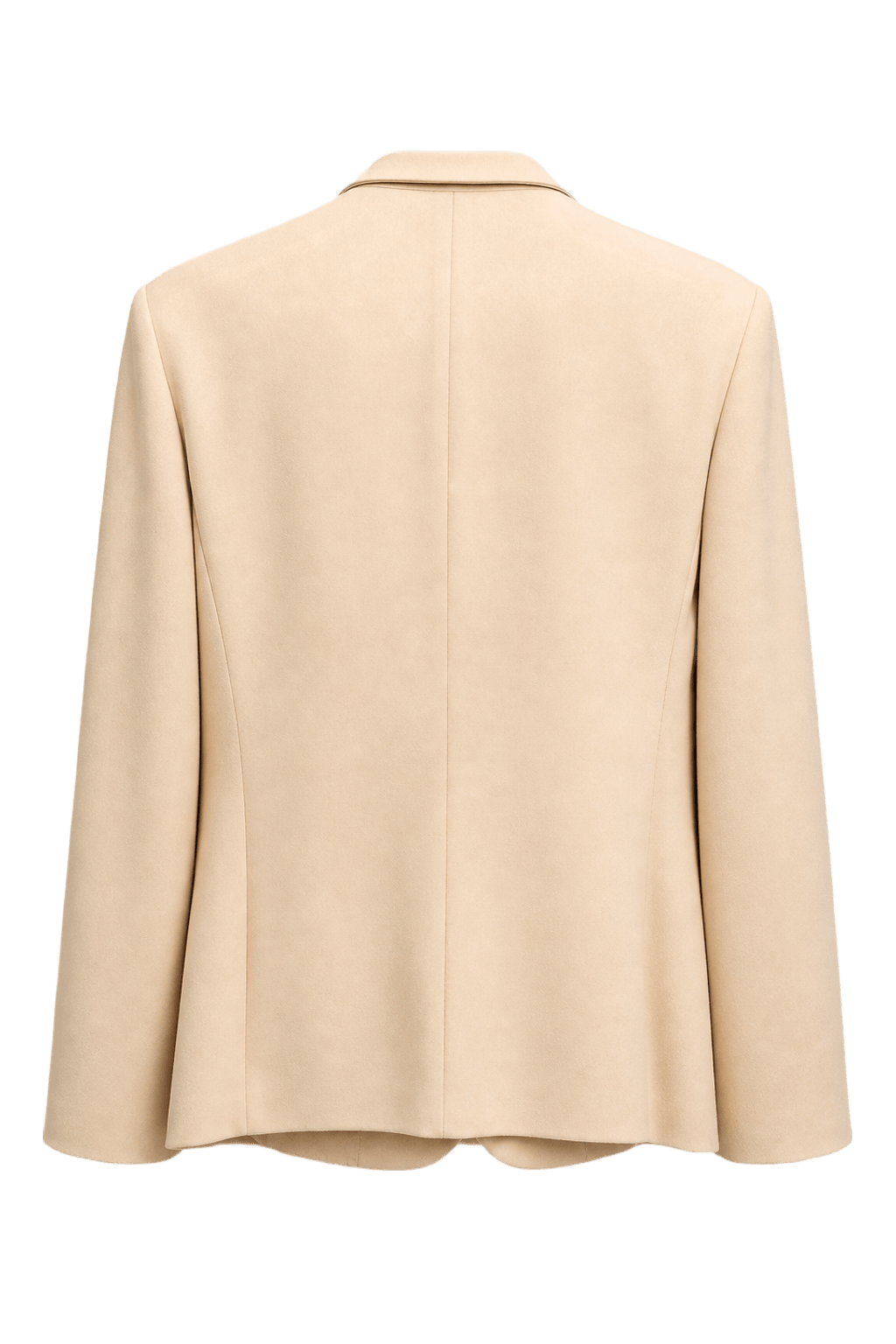 1980s Cream Wool Blazer - Back View