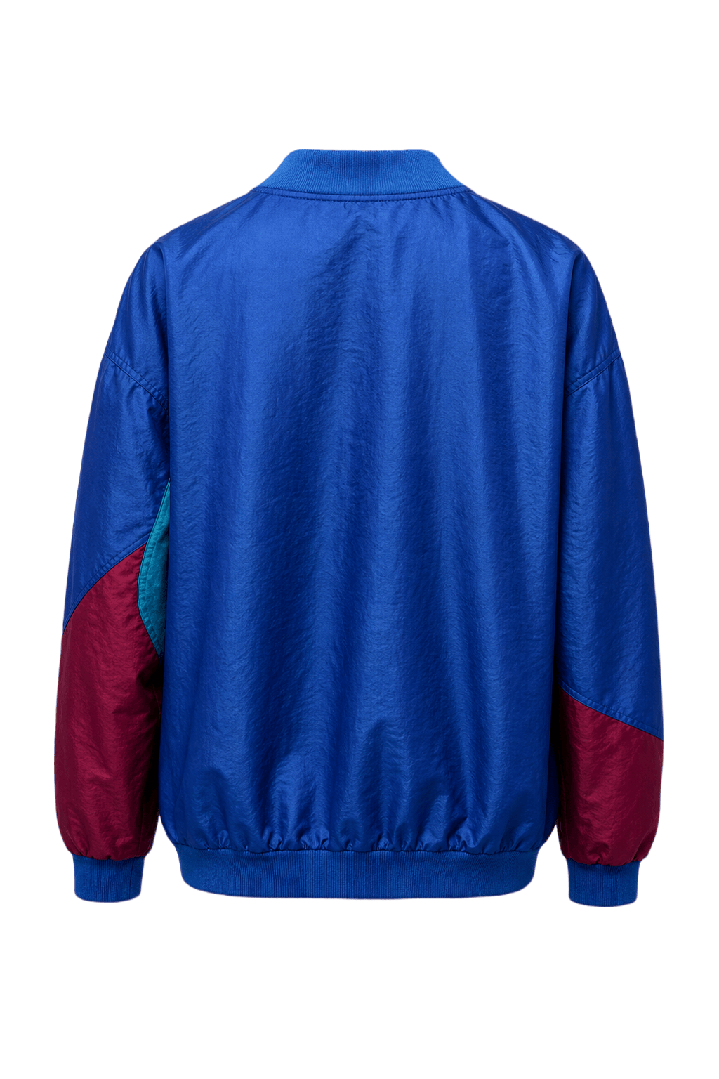 1980s Blue Nylon Jacket - Back View