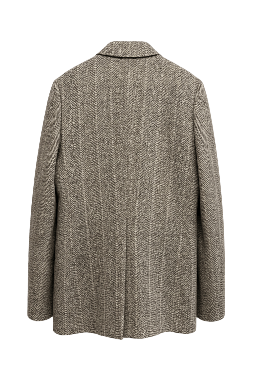 1980s Grey Wool Blazer - Back View