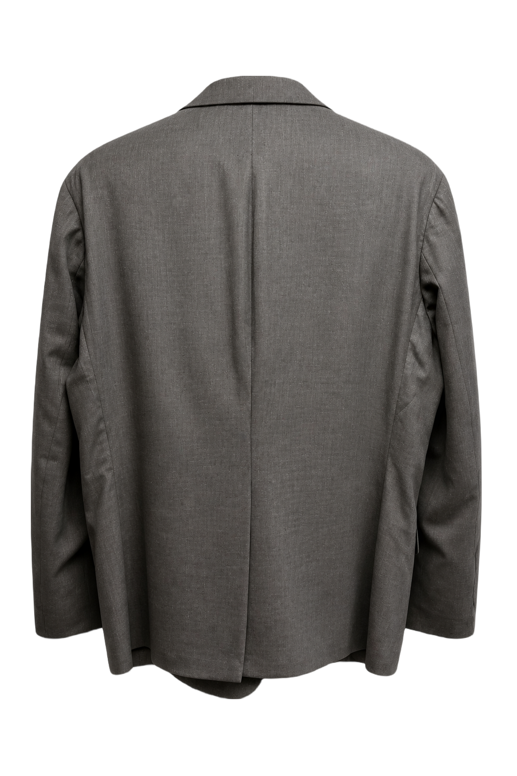 1980s Grey Wool Blazer - Back View