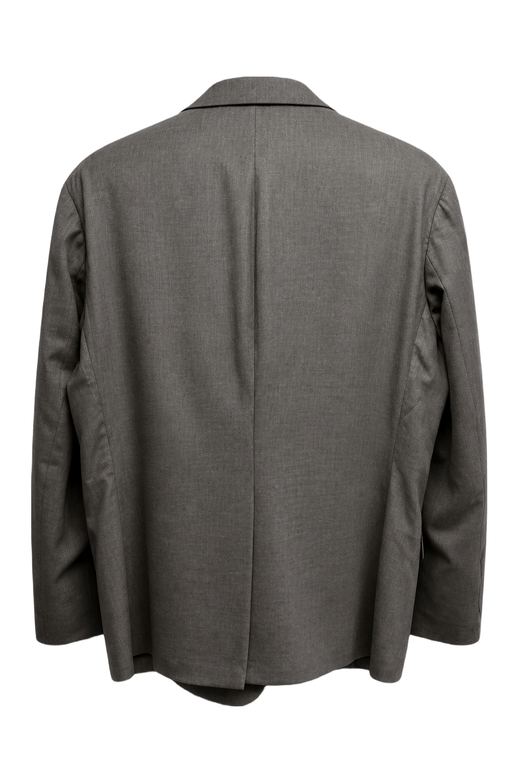 1980s Grey Wool Blazer - Back View