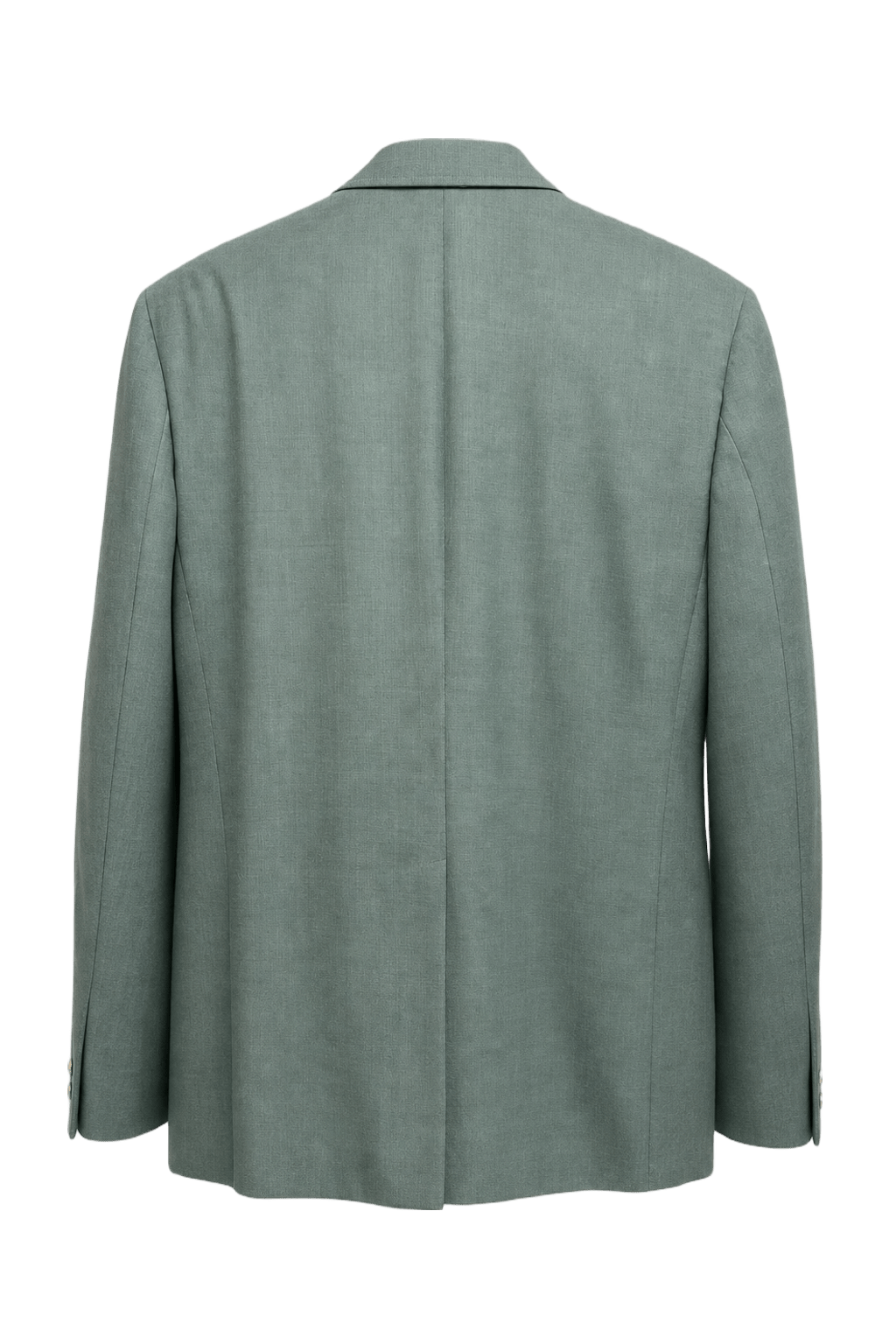 1980s Green Wool Blazer - Back View