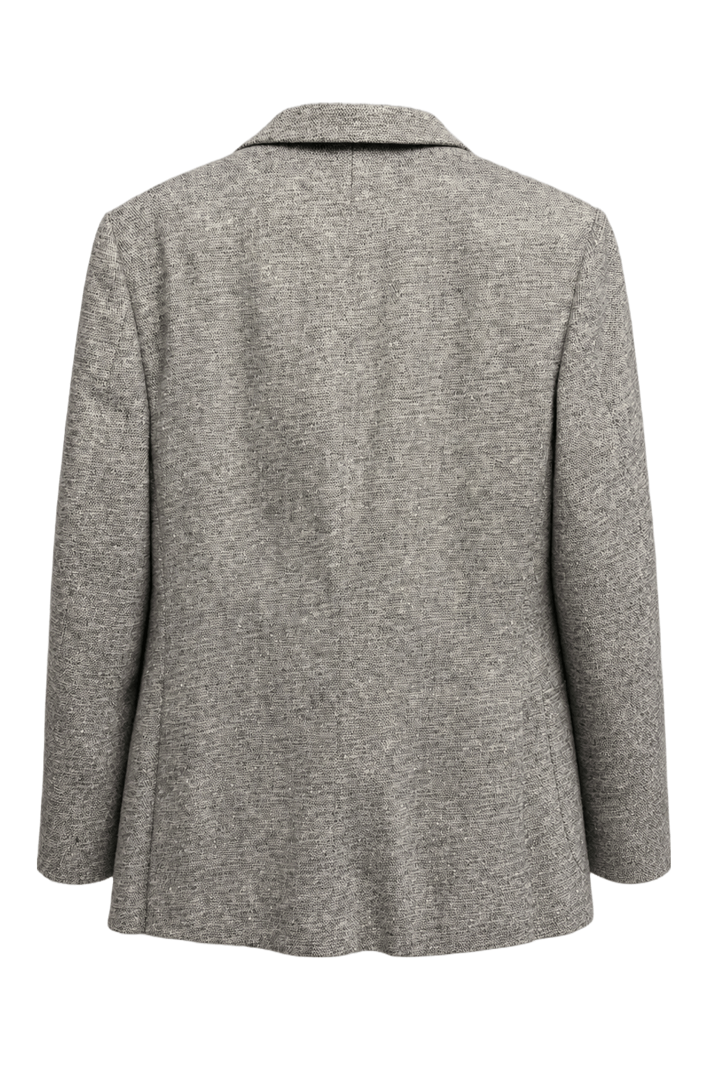 1970s Gray Wool Blazer - Back View