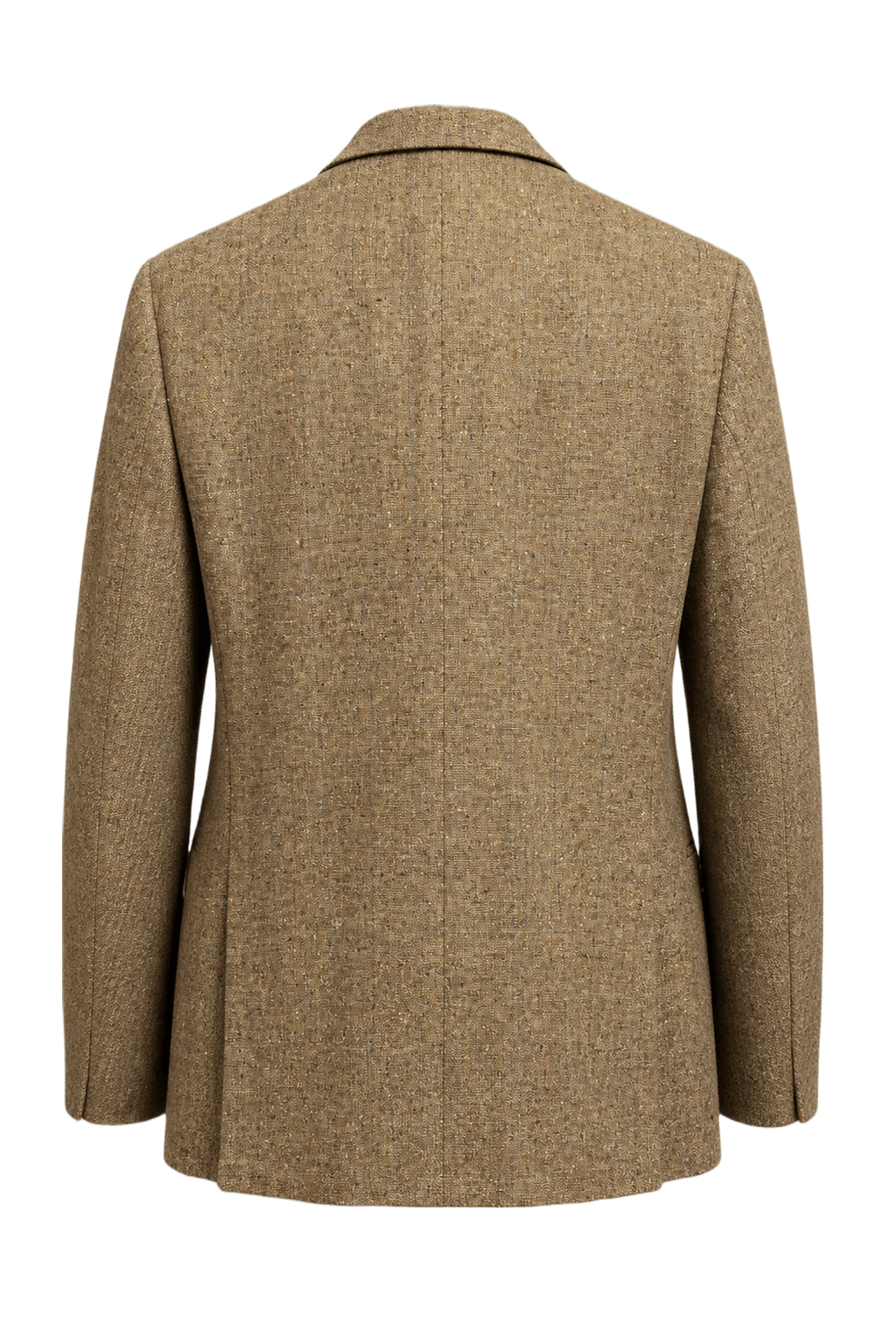 1970s Brown Wool Blazer - Back View