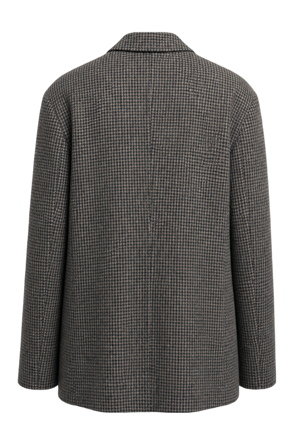 1990s Grey Wool Blend Blazer - Back View