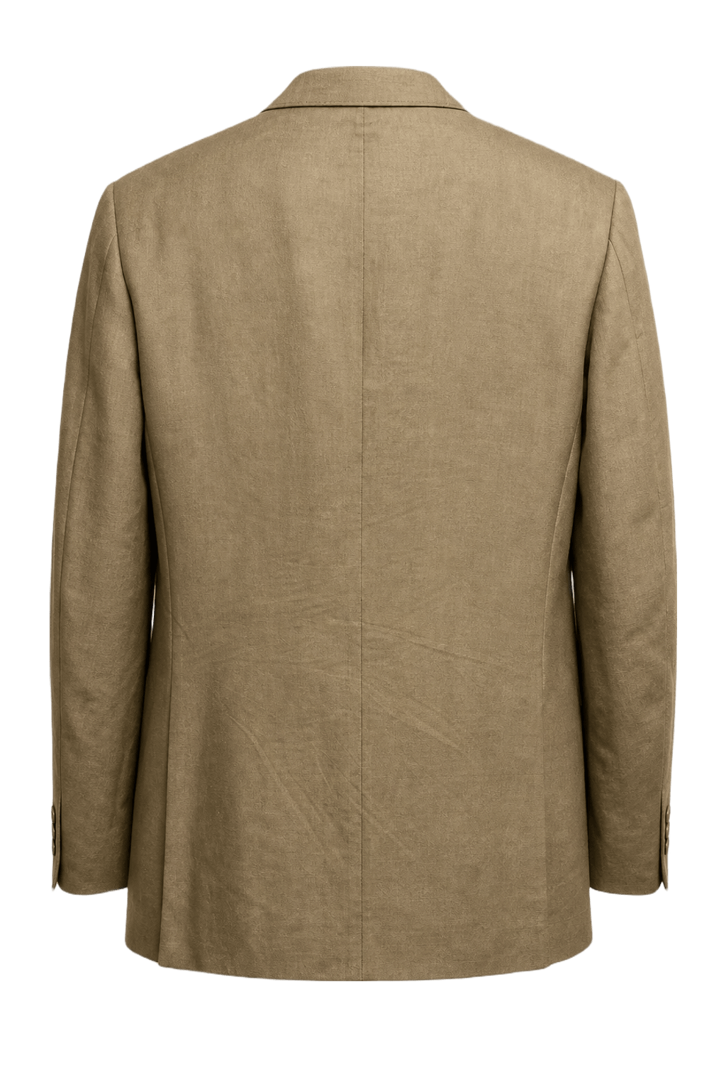 1970s Beige Wool Blazer - Back View