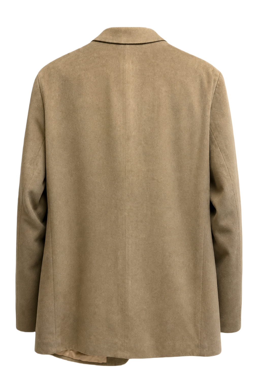 1990s Camel Brown Wool Blazer - Back View