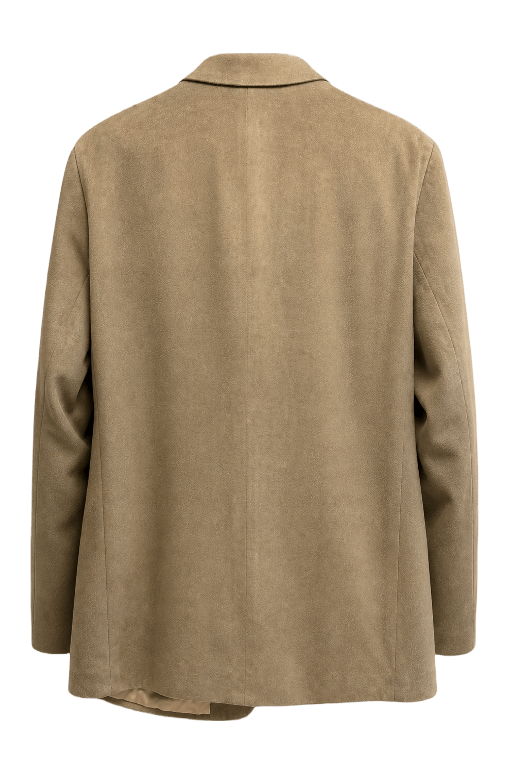 1990s Camel Brown Wool Blazer - Back View