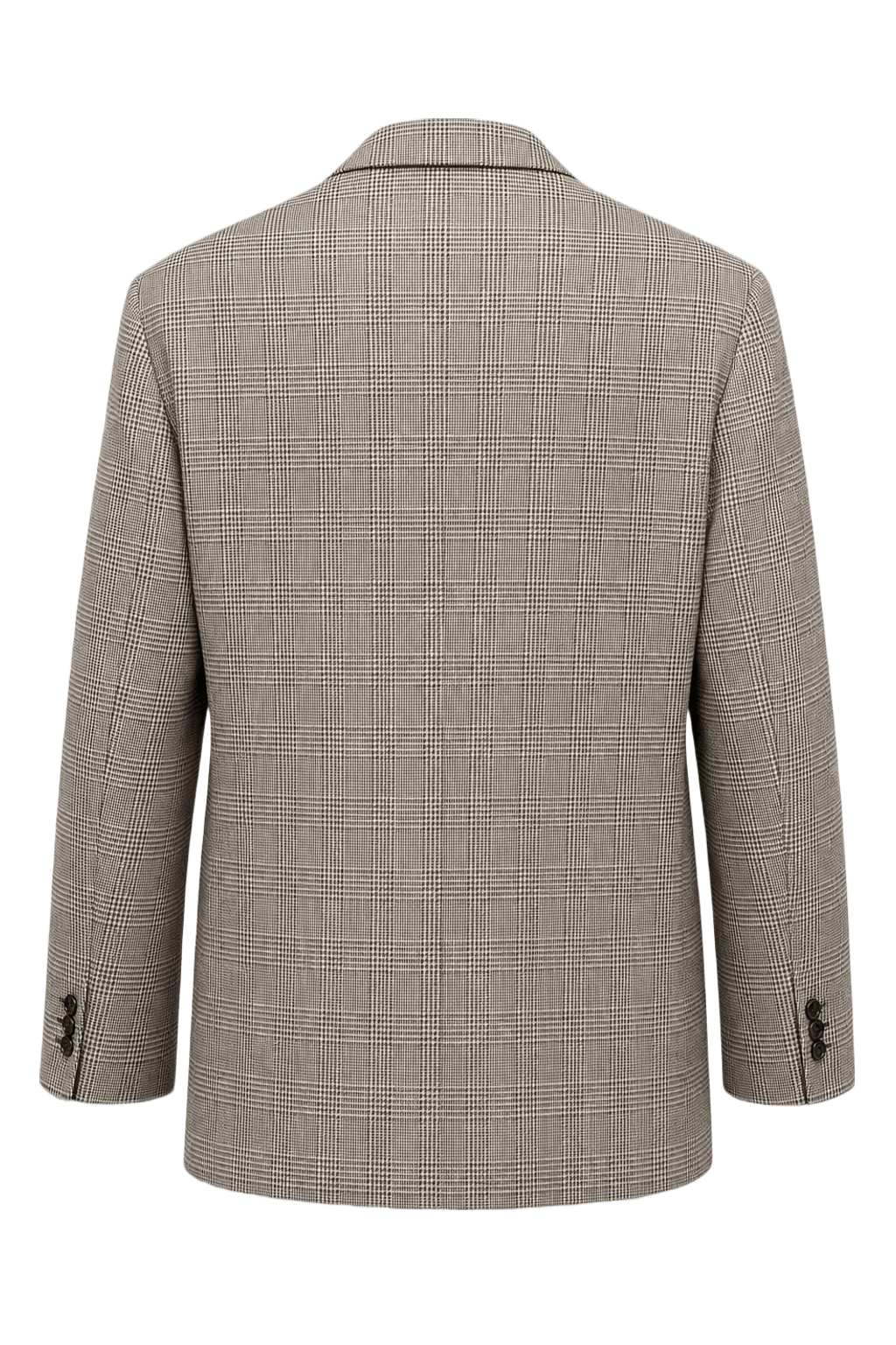 1970s Grey Wool Blazer - Back View