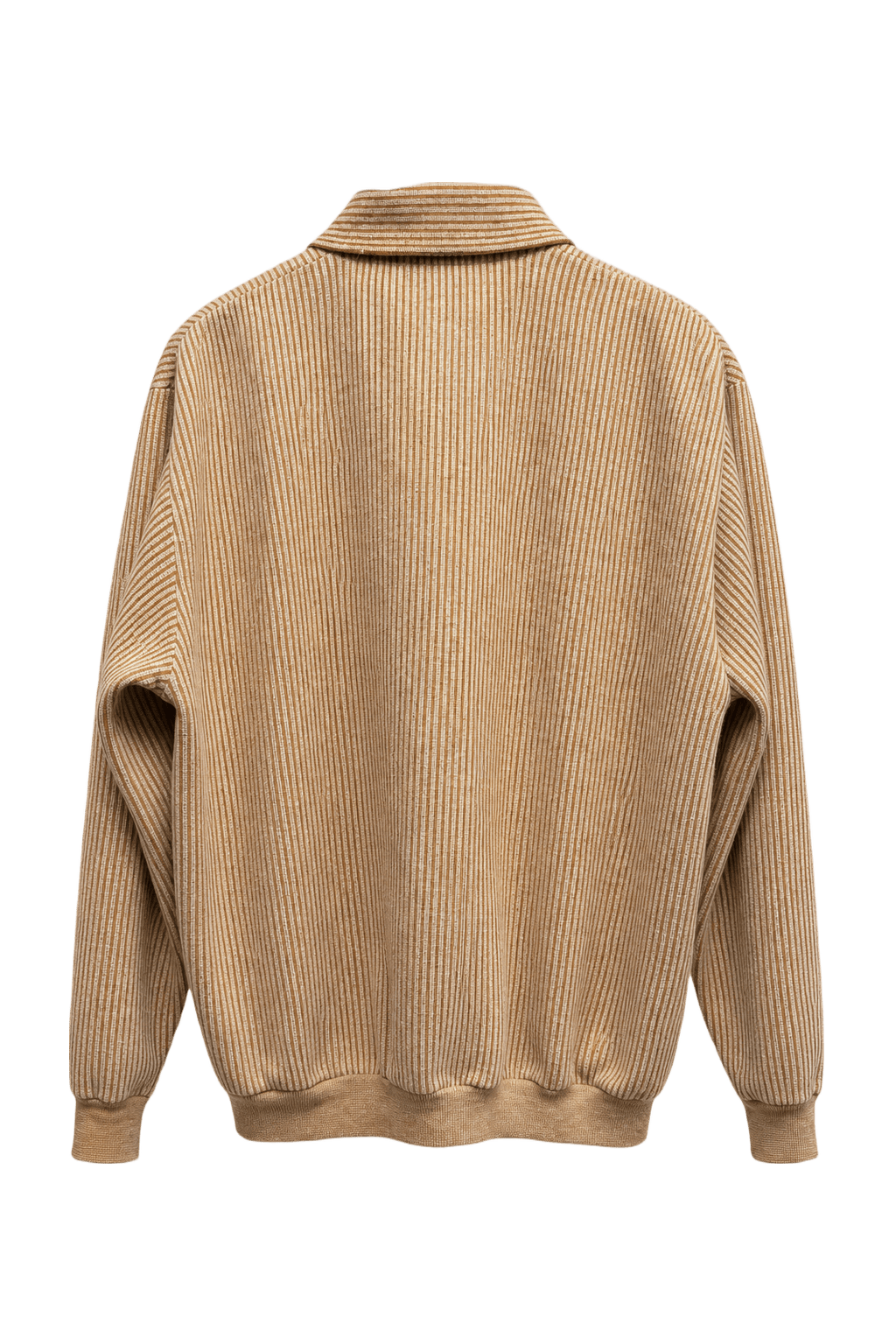 1970s Beige Wool Blend Sweater - Back View