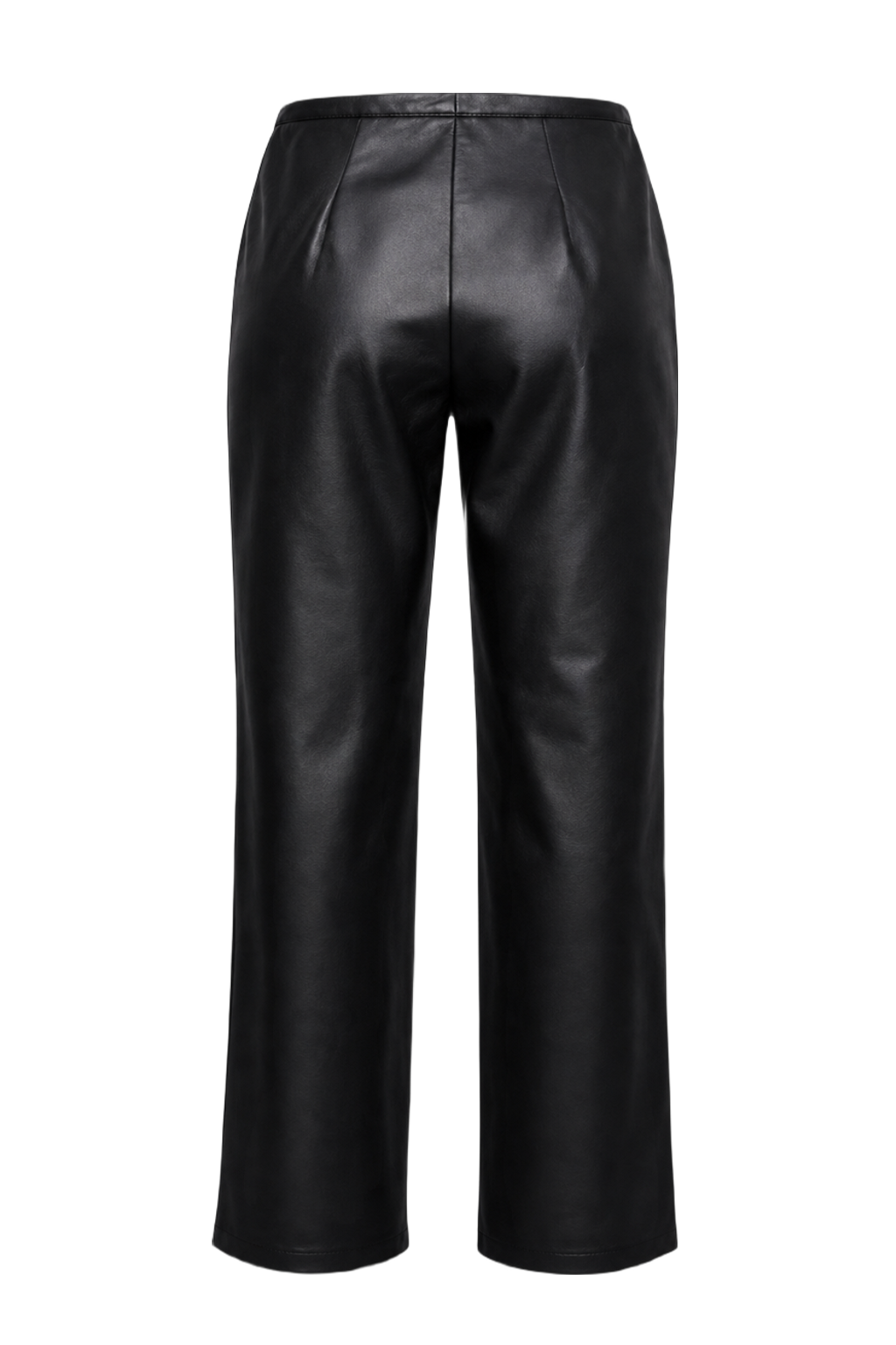1990s Black Leather Pants - Back View