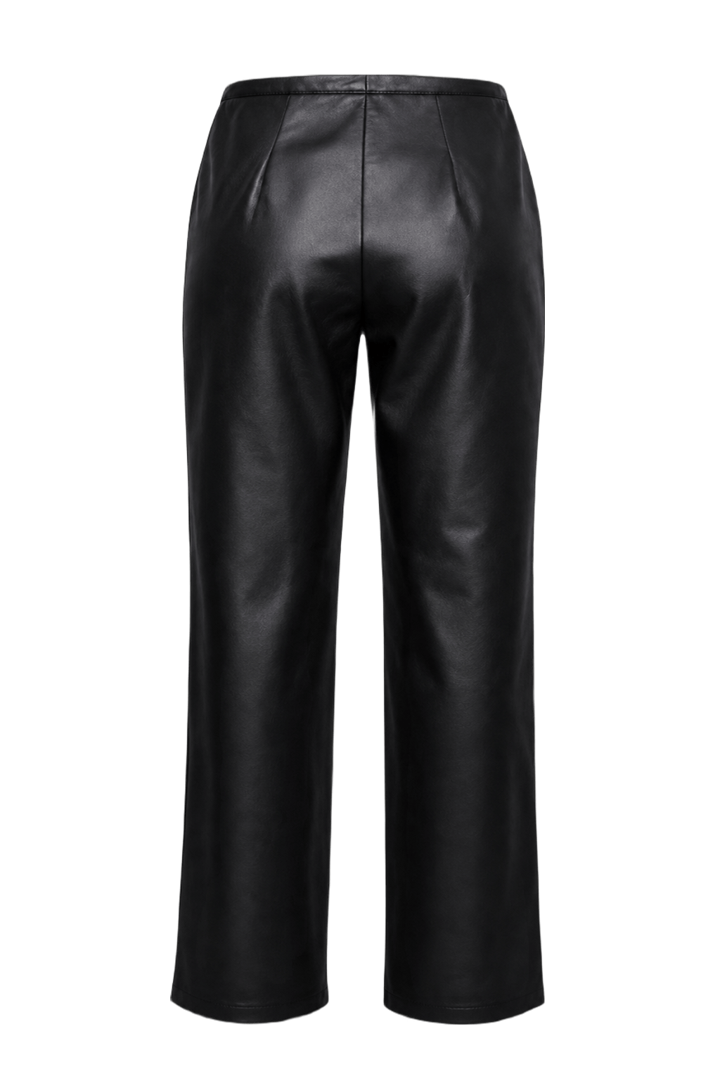 1990s Black Leather Pants - Back View