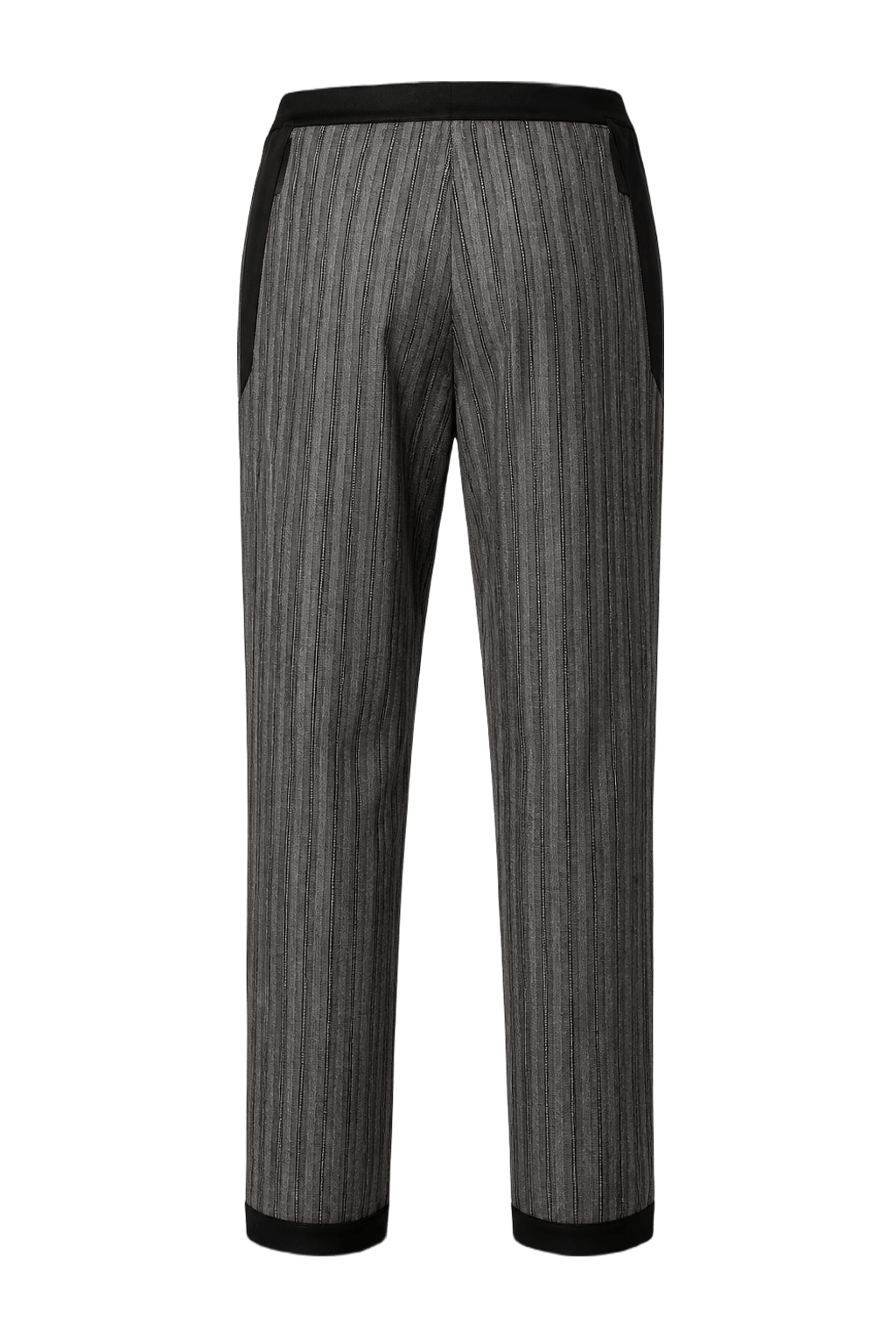 1970s Grey Wool Blend Pants - Back View