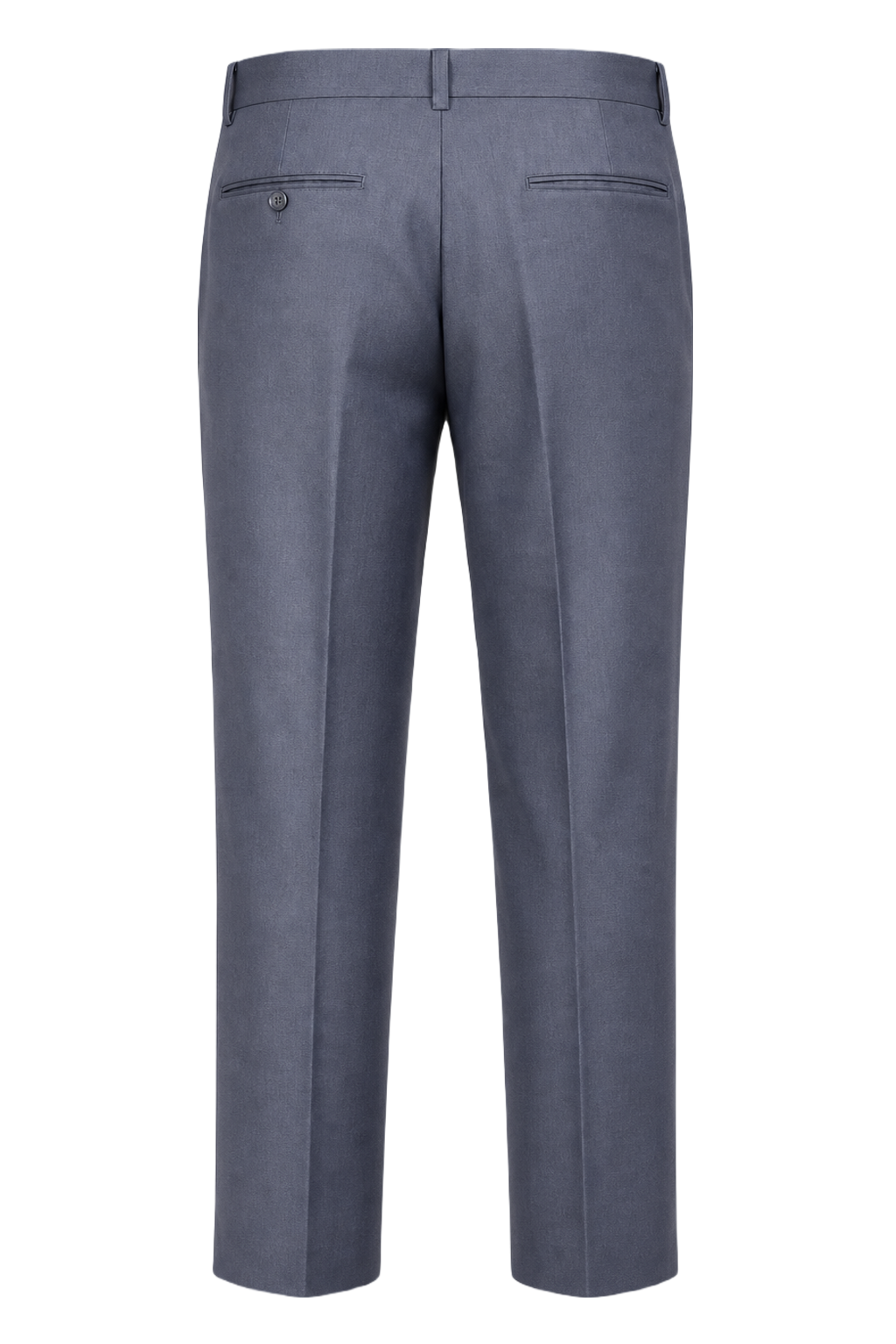 1940s Navy Blue Wool Blend Trousers - Back View