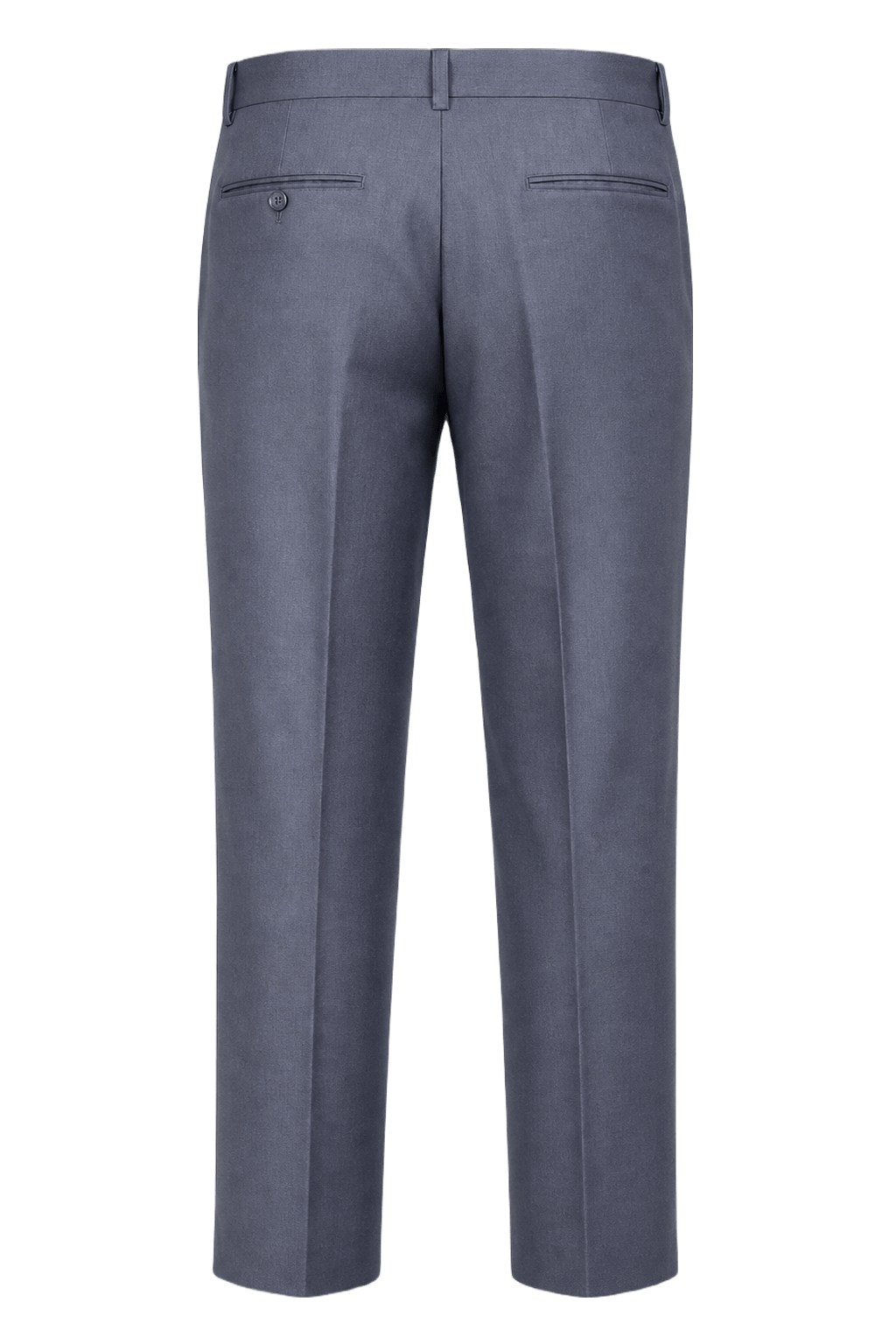 1940s Navy Blue Wool Blend Trousers - Back View