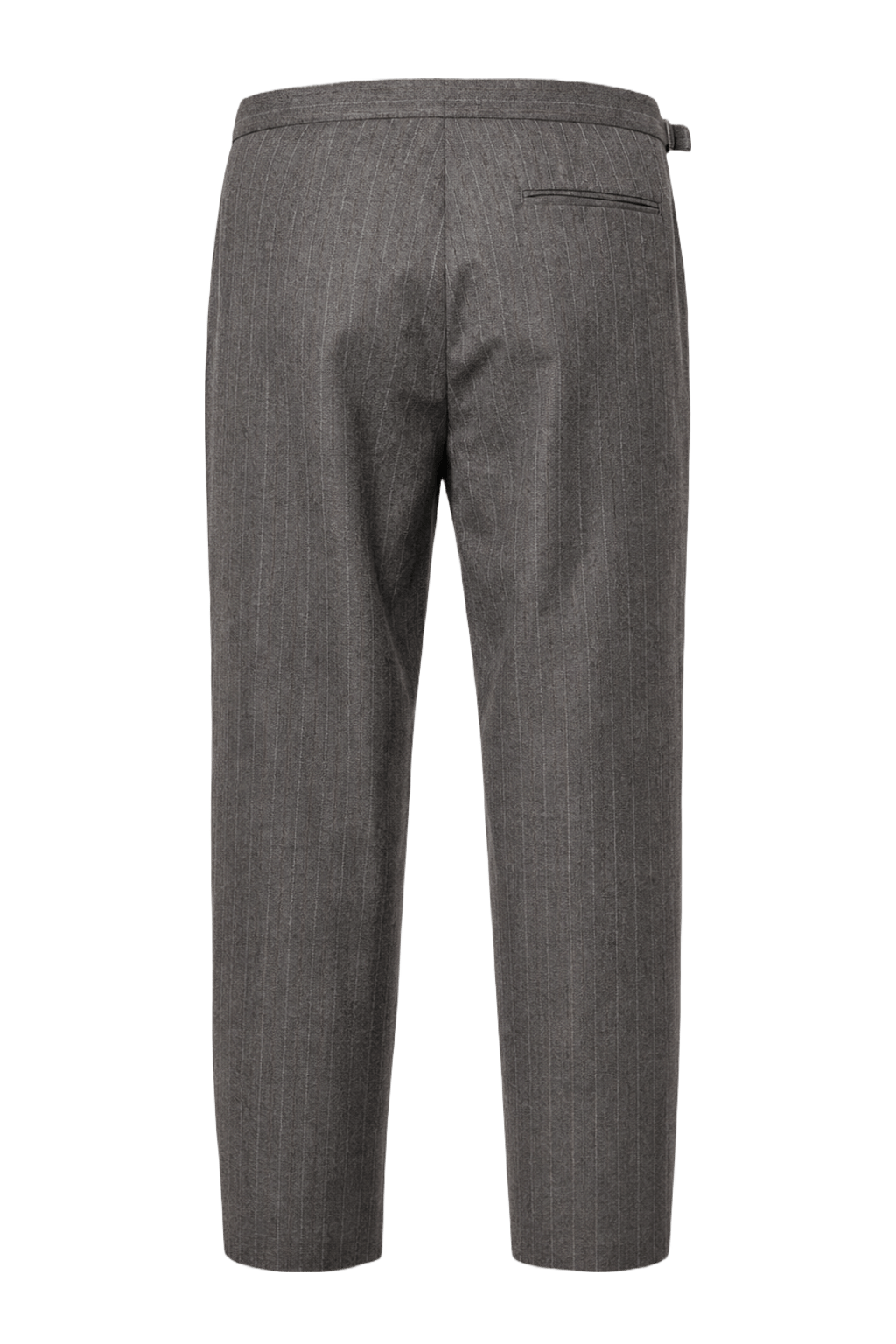 1990s Grey Wool Blend Trousers - Back View