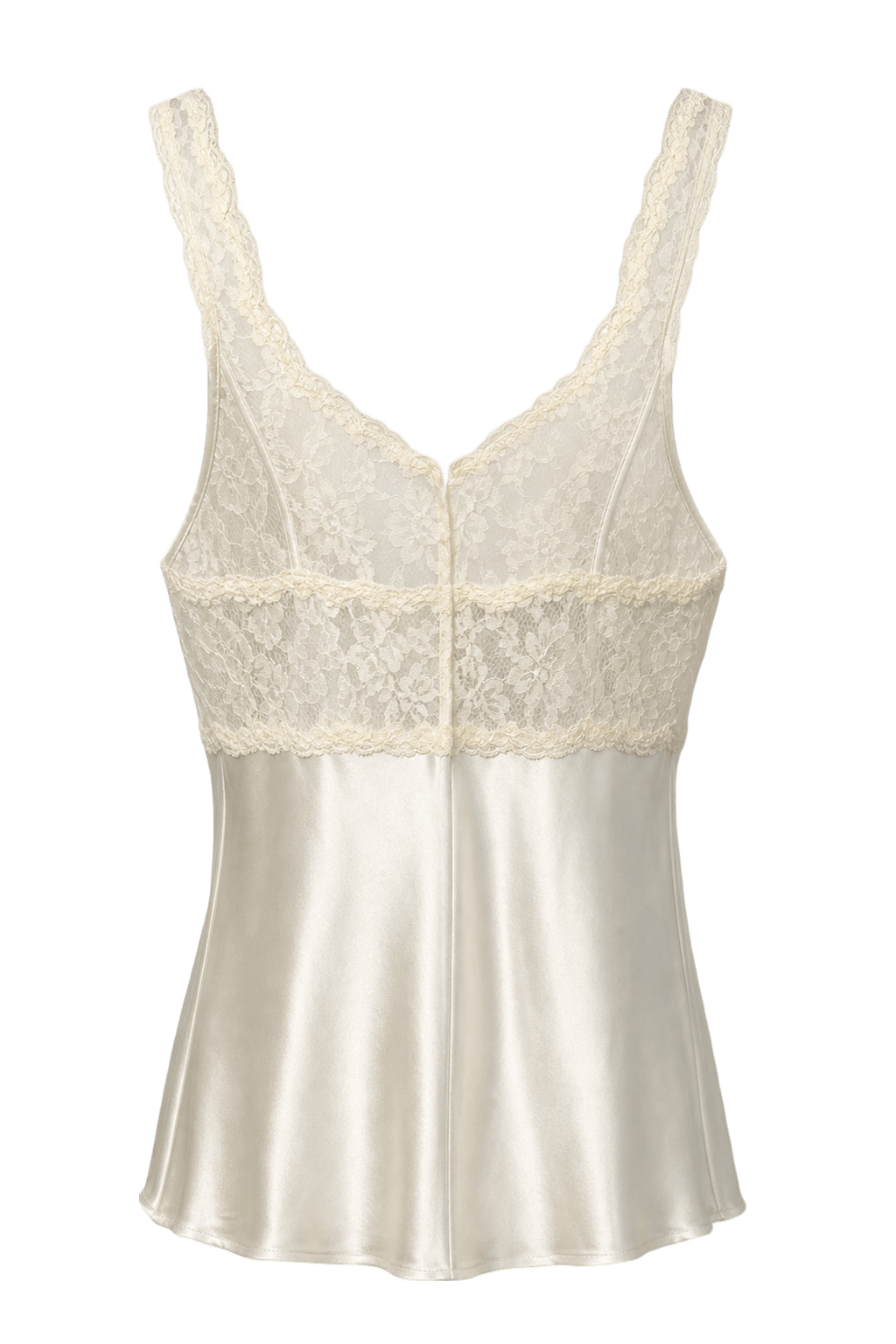 1990s Cream Silk Blend Dress - Back View