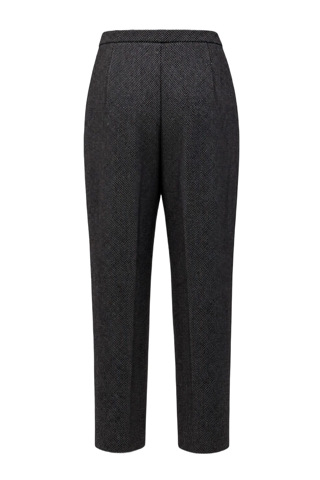 1980s Grey Wool Blend Trousers - Back View