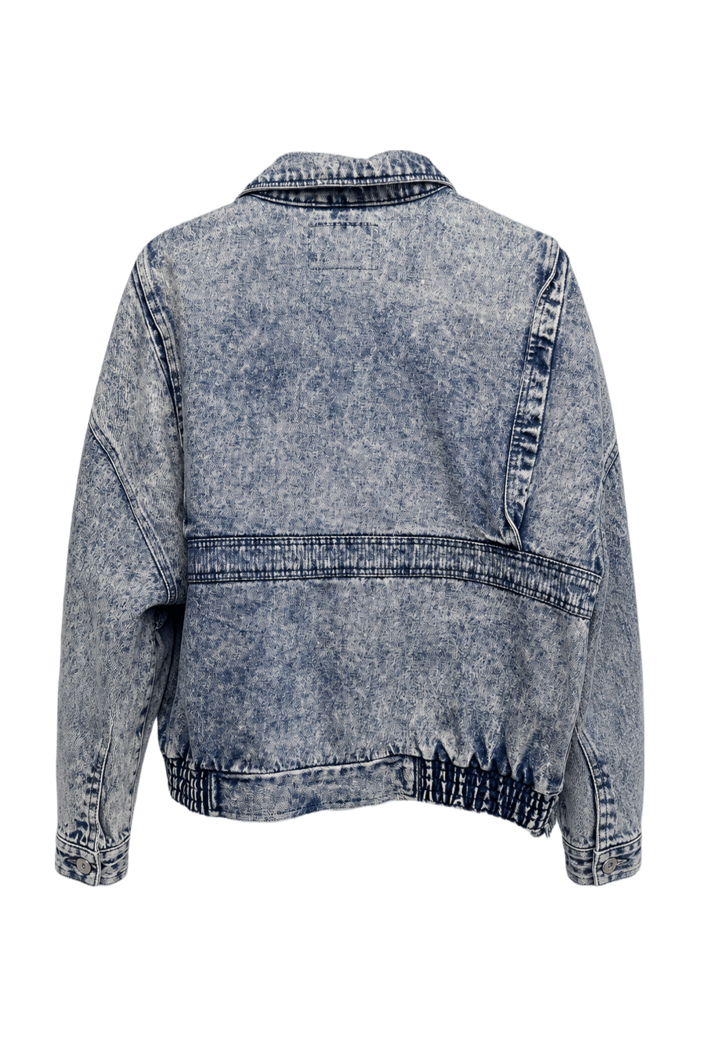 1980s Light Blue Denim Jacket - Back View
