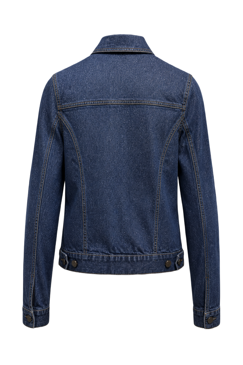 1990s Denim Blue Denim Jeans Jacket - Back View