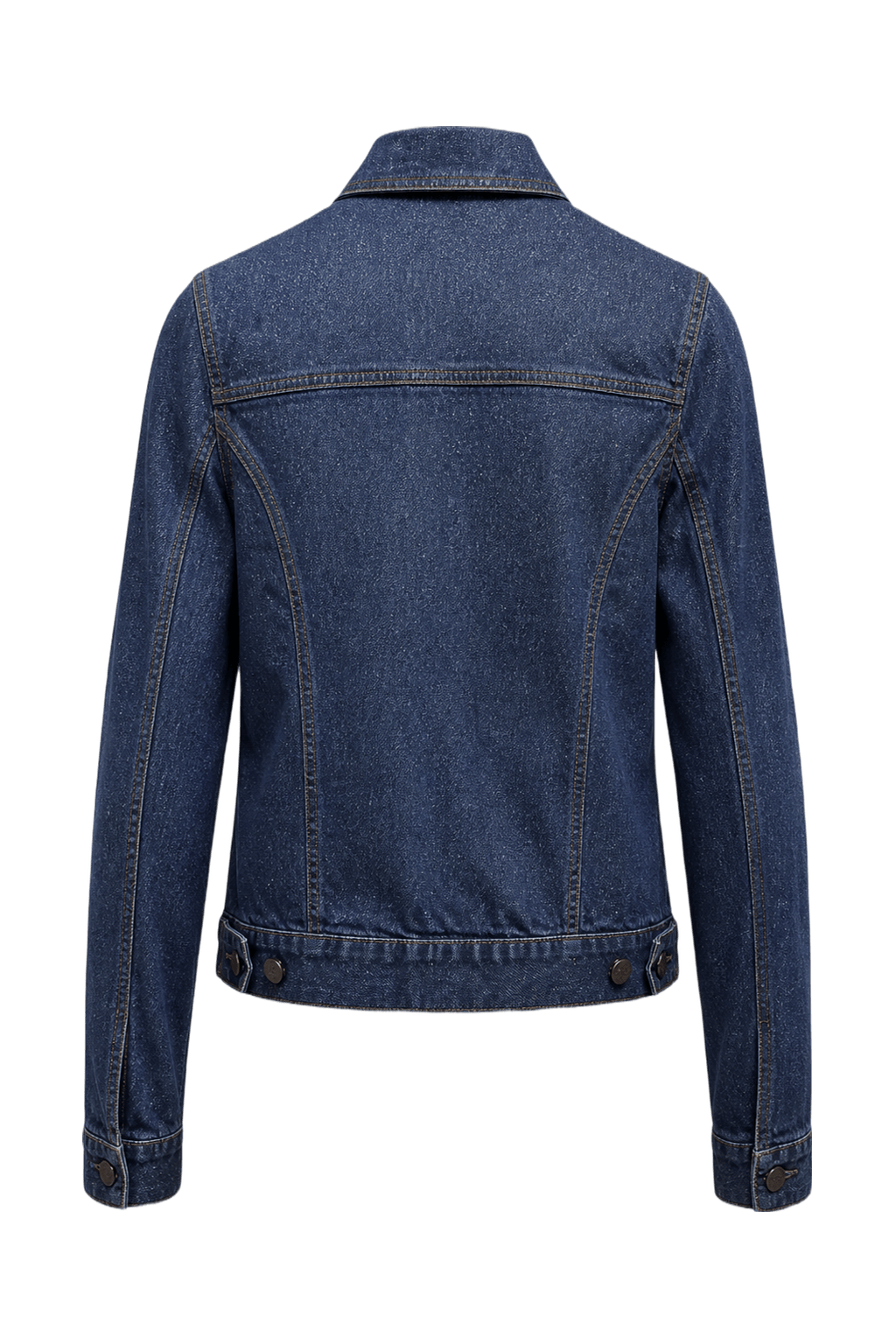 1990s Denim Blue Denim Jeans Jacket - Back View