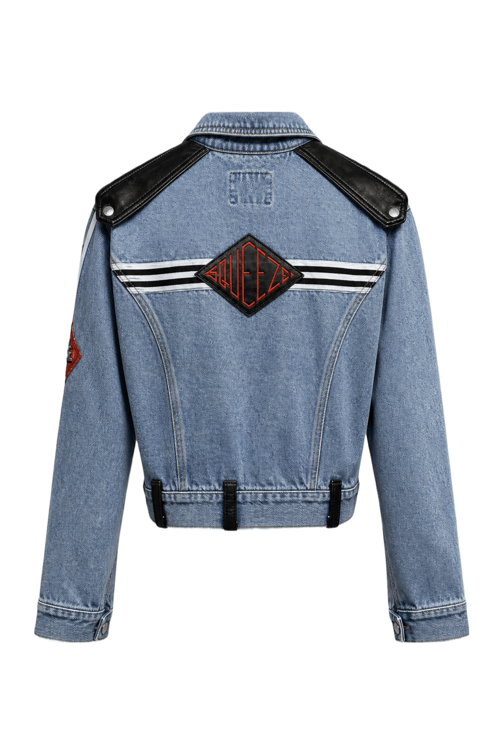1990s Light Blue Denim Jacket - Back View