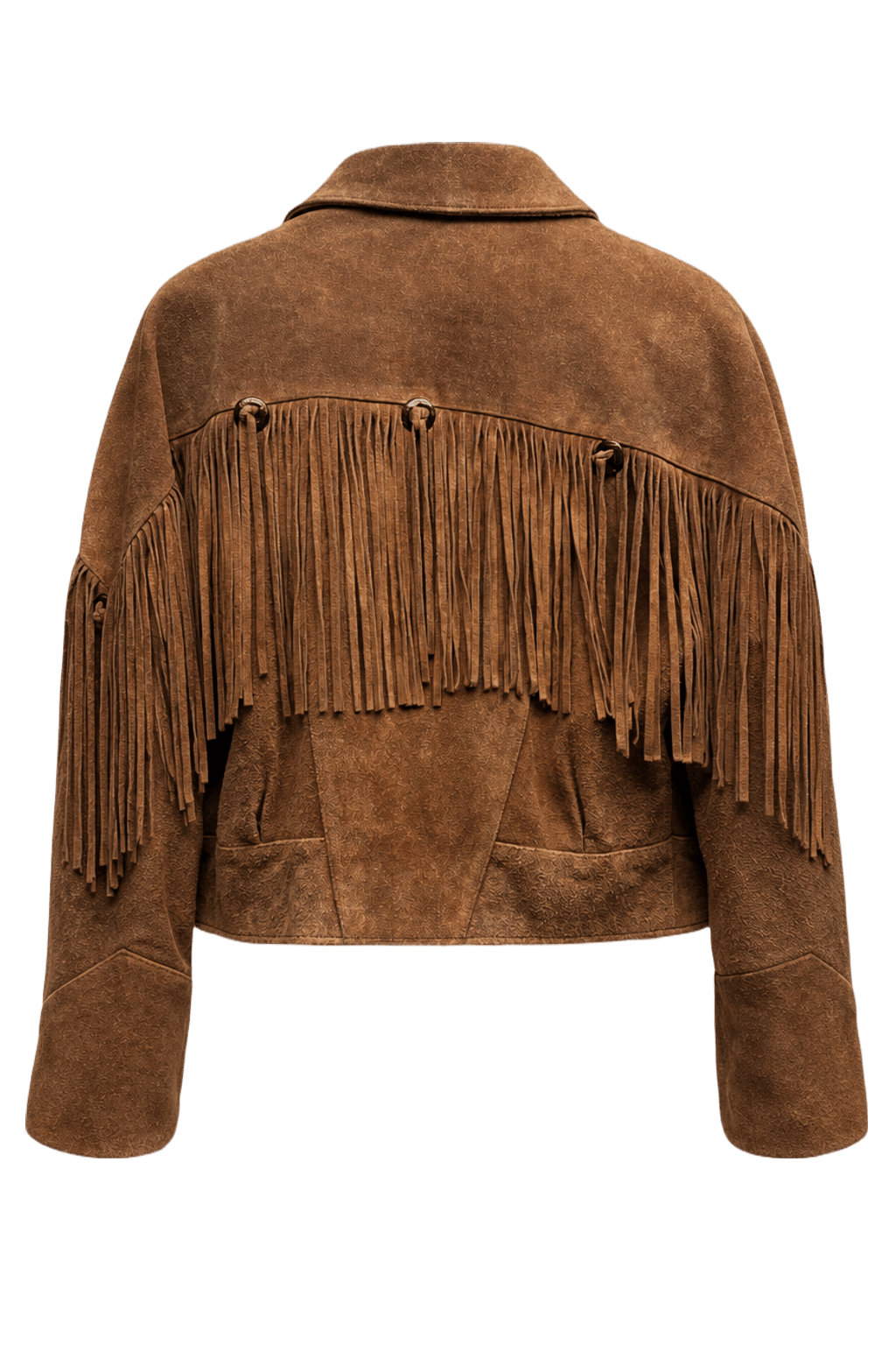 1970s Brown Suede Jacket - Back View