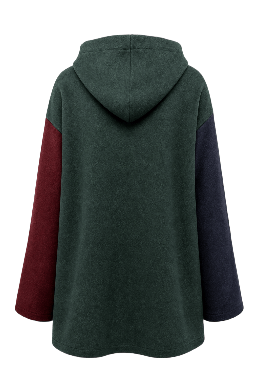 1990s Navy Blue Wool Coat - Back View