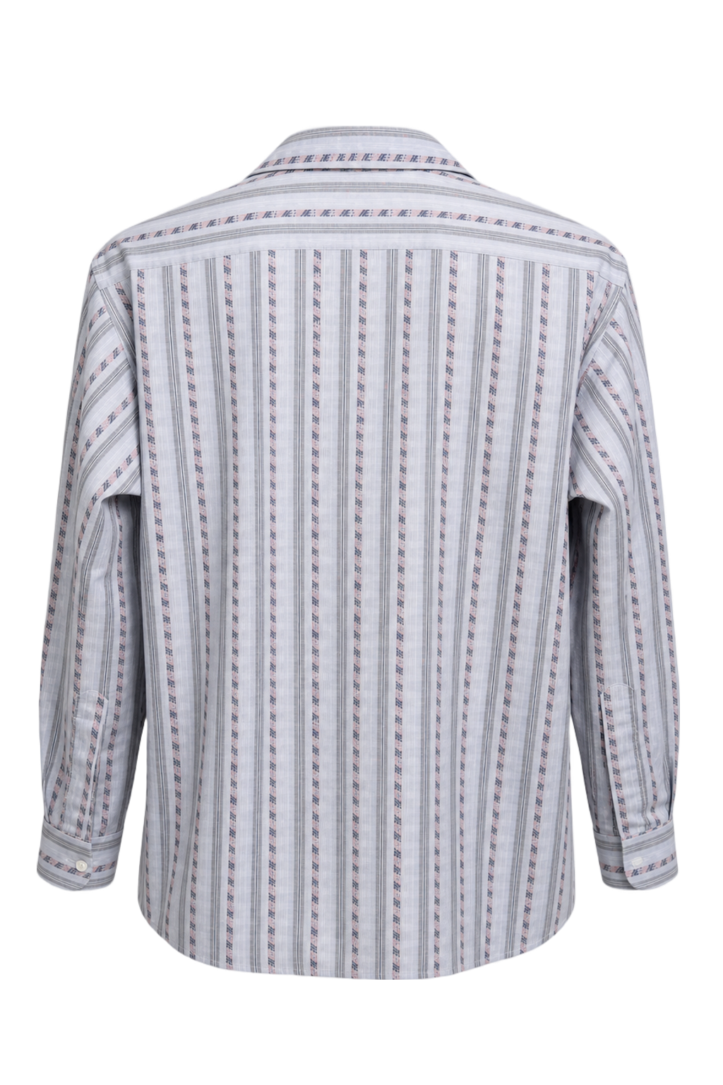 1970s Light Blue Cotton Shirt - Back View
