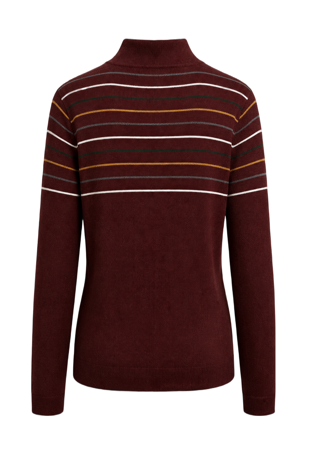 1970s Burgundy Knit Sweater - Back View