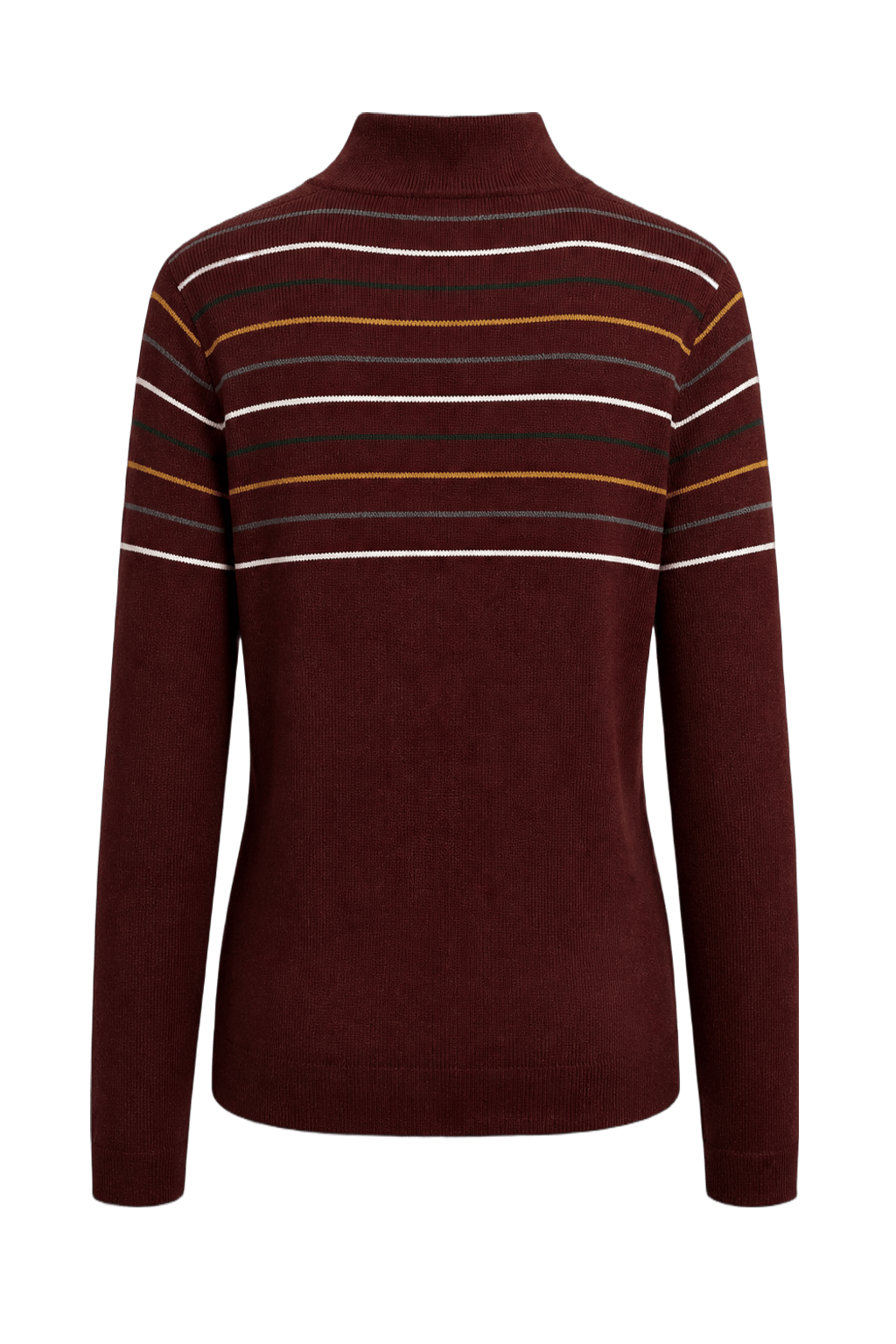 1970s Burgundy Knit Sweater - Back View