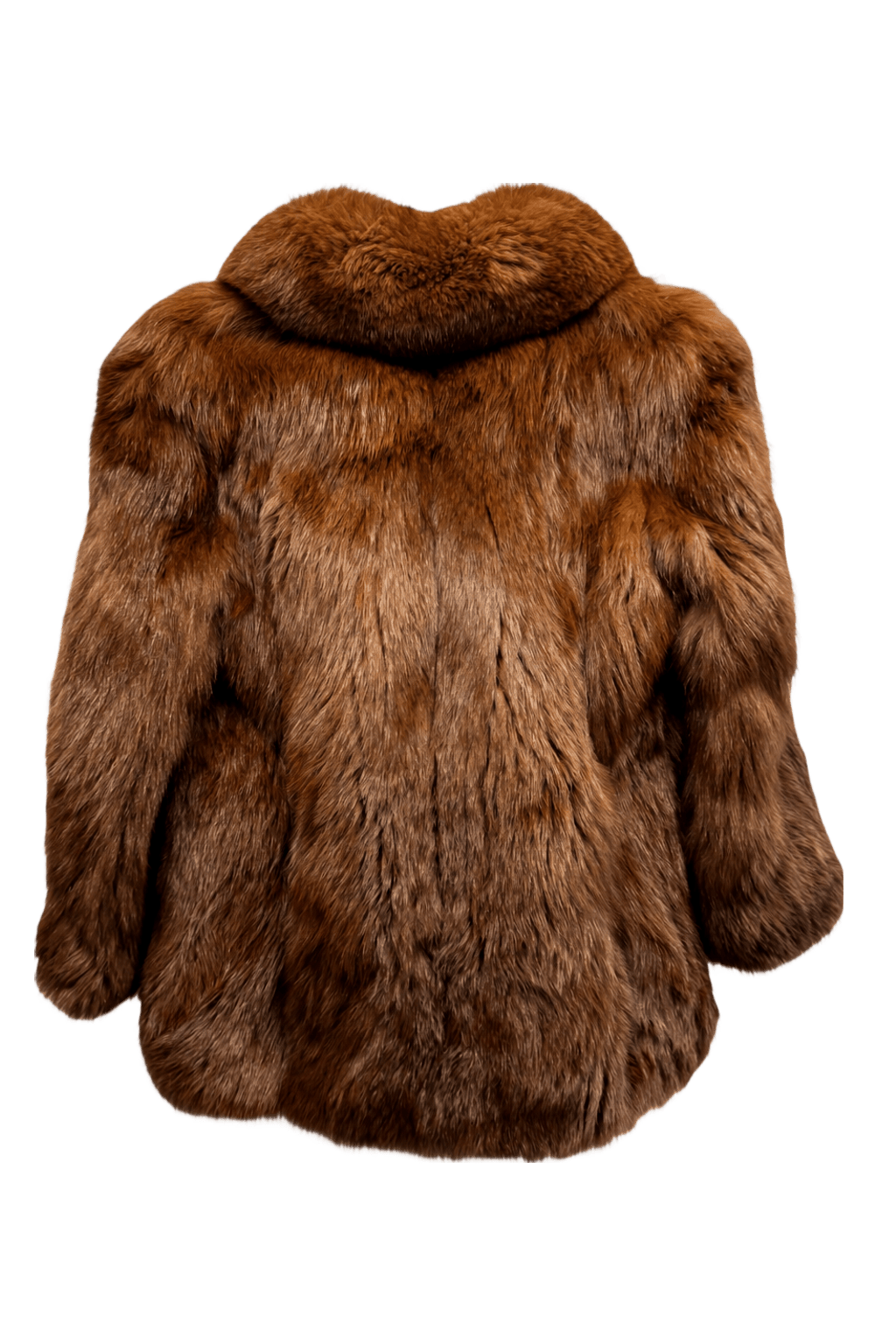 1980s Brown Mink Fur Coat - Back View
