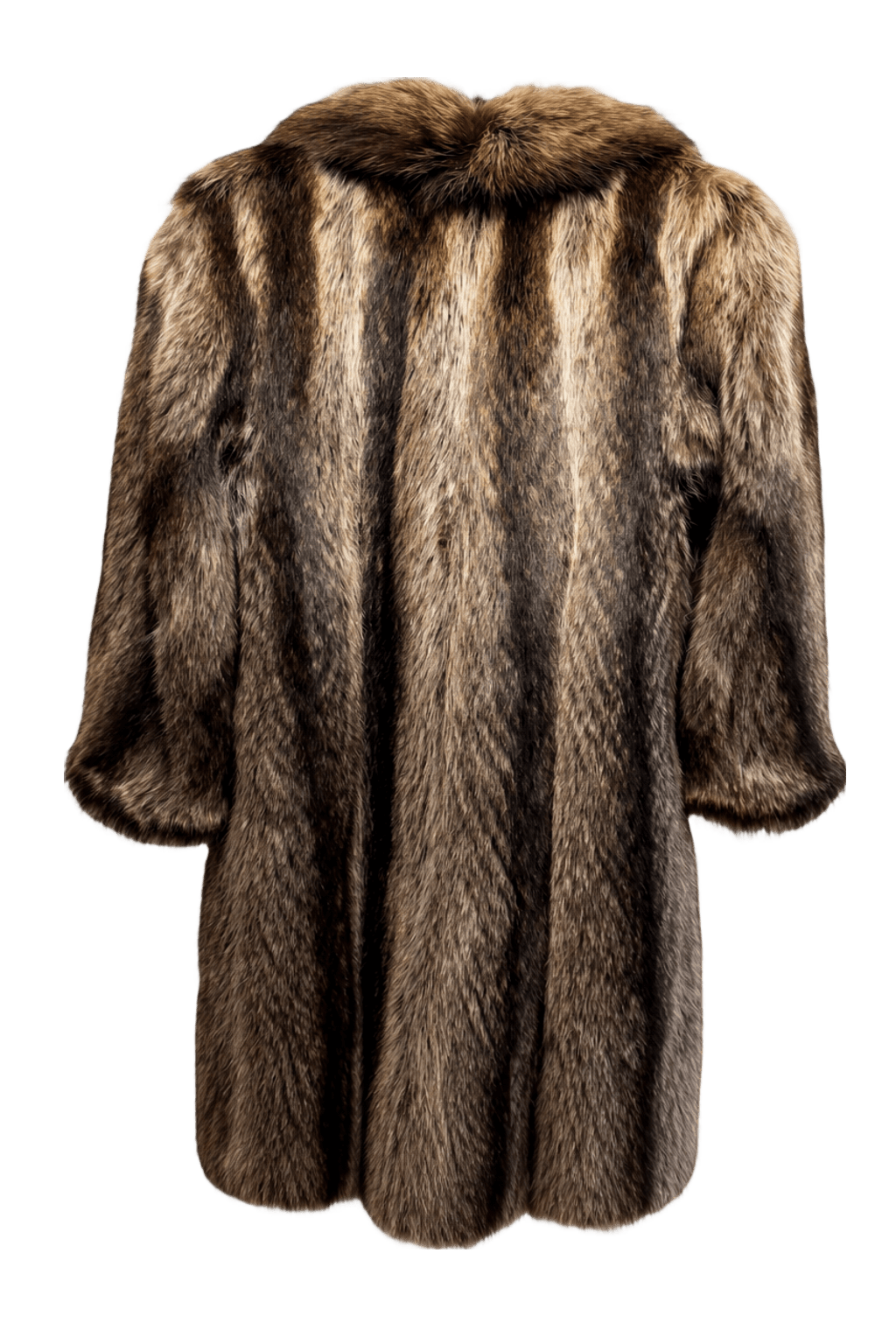 1980s Brown Mink Fur Coat - Back View