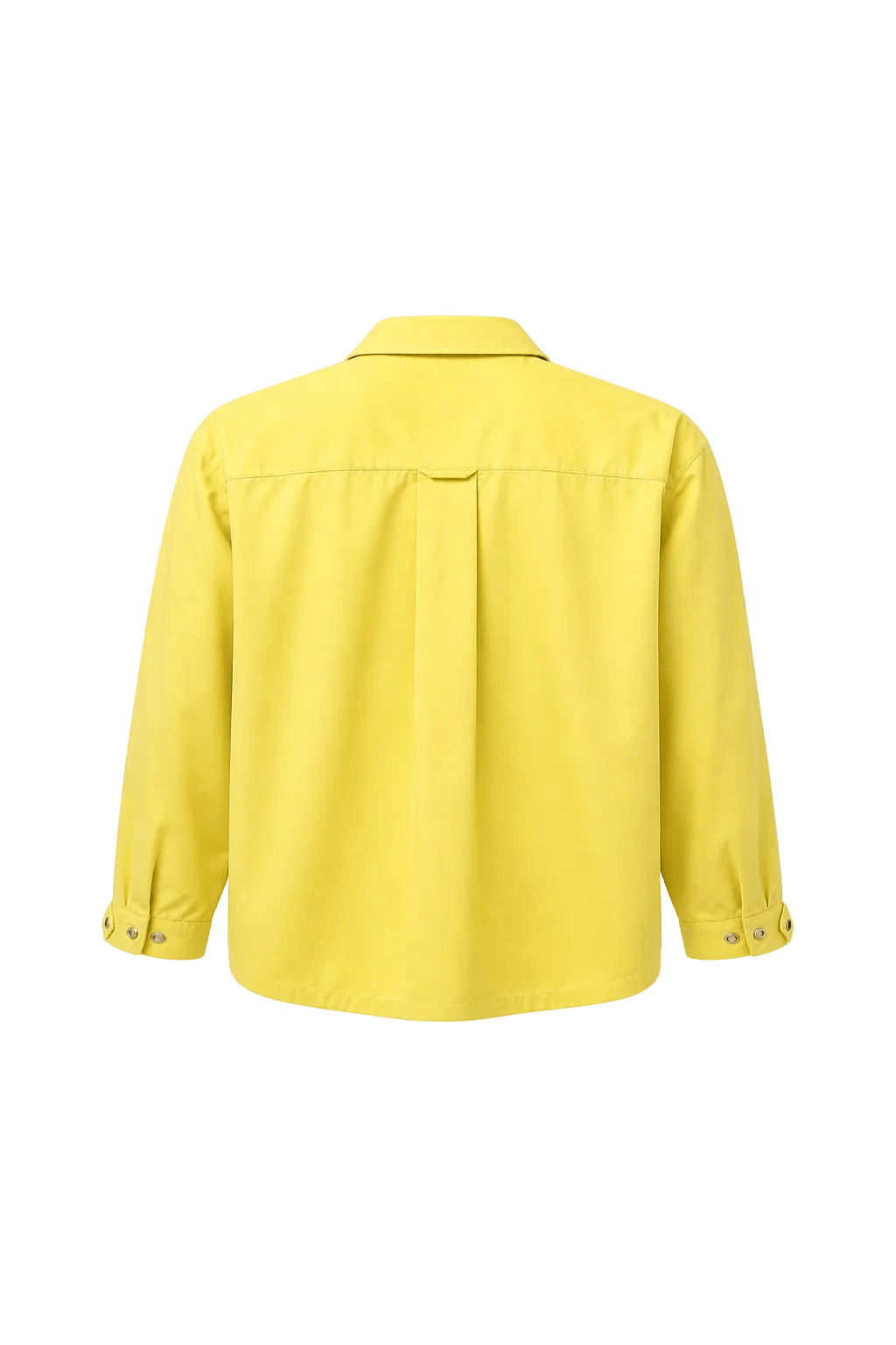 1970s Bright Yellow Cotton Jacket - Back View