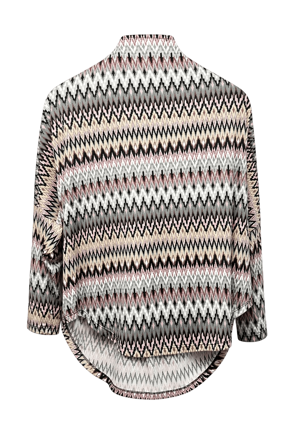 1970s Multicolor Knit Sweater - Back View