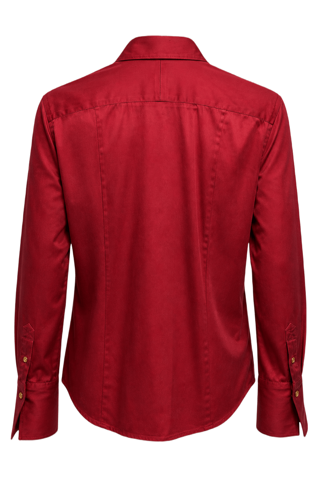 1970s Red Satin Shirt - Back View