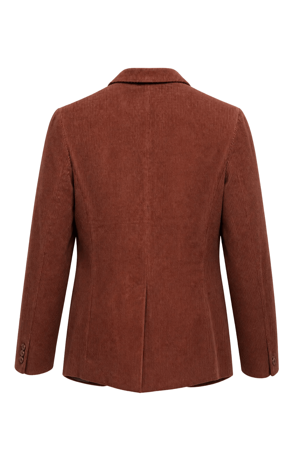 1980s Dark Red Corduroy Blazer - Back View
