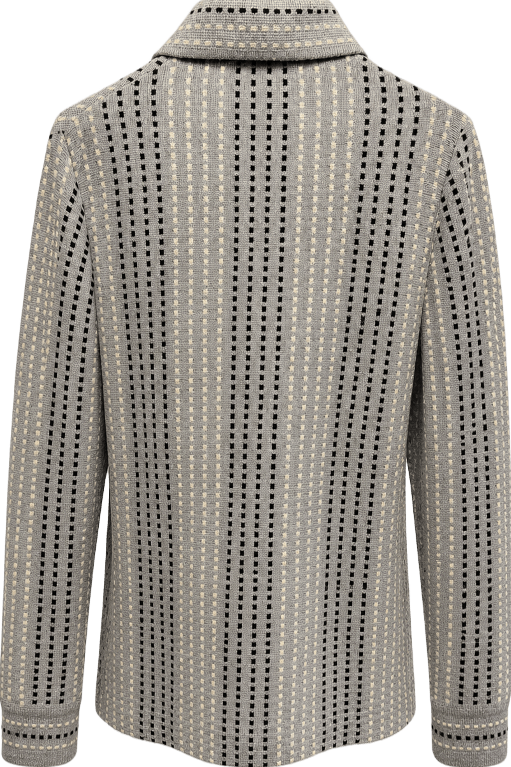 1970s Grey Cotton Jacket - Back View