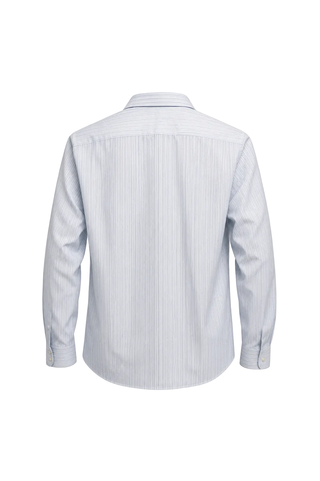 1970s Light Blue Cotton Shirt - Back View