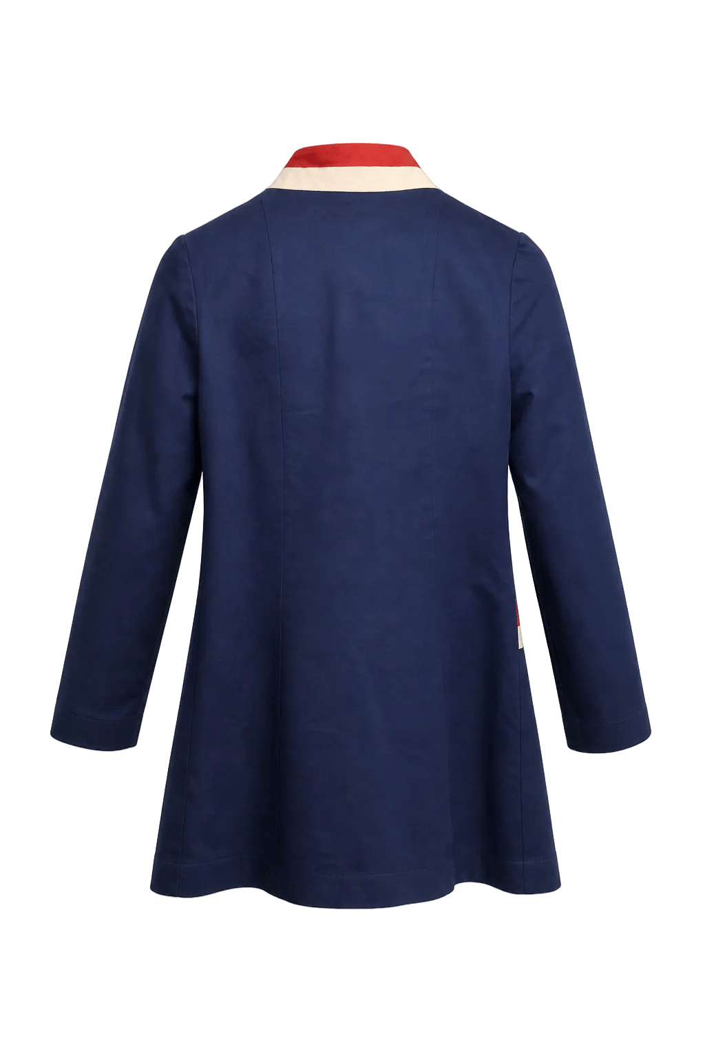 1960s Navy Blue Cotton Jacket - Back View
