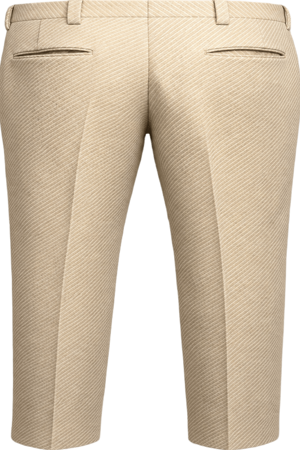 1970s Cream Corduroy Trousers - Back View