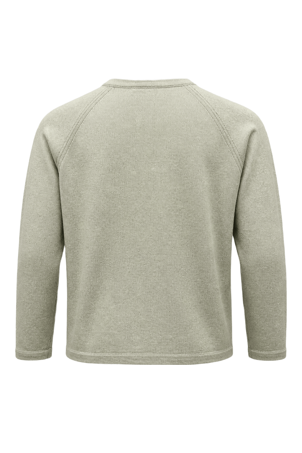 1990s Pastel Green Cotton Cardigan - Back View