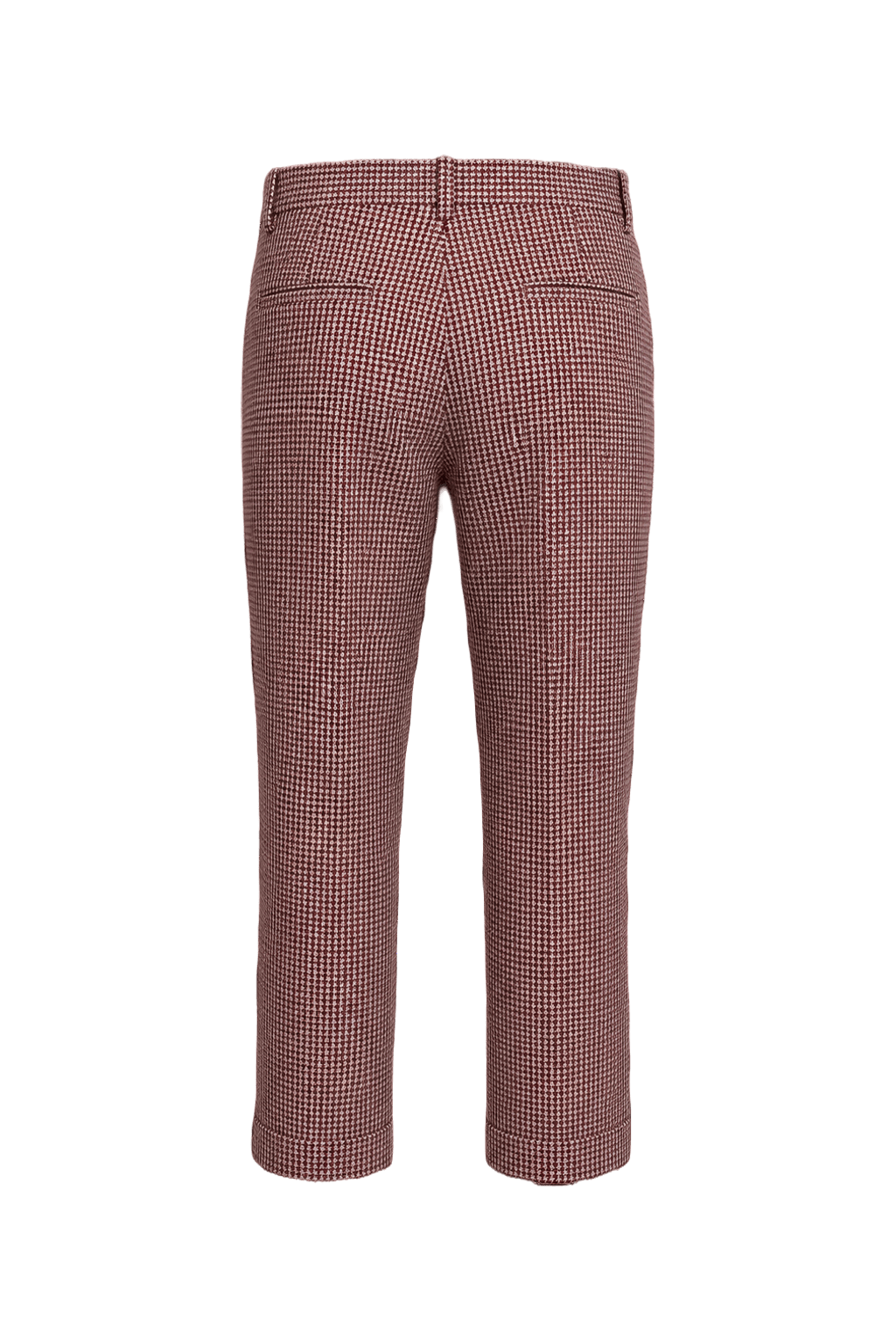 1970s Red Wool Trousers - Back View