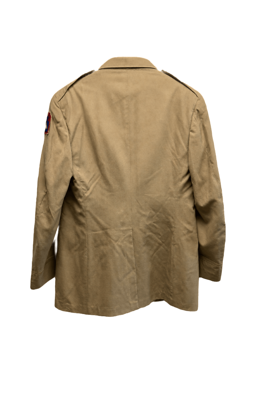 1940s Tan Cotton Jacket - Back View
