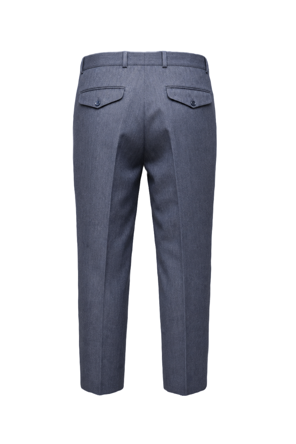 1940s Blue Wool Blend Trousers - Back View