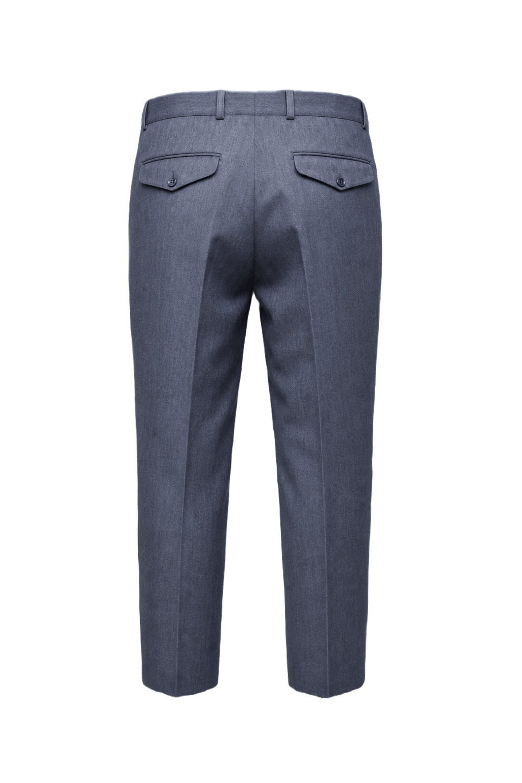 1940s Blue Wool Blend Trousers - Back View