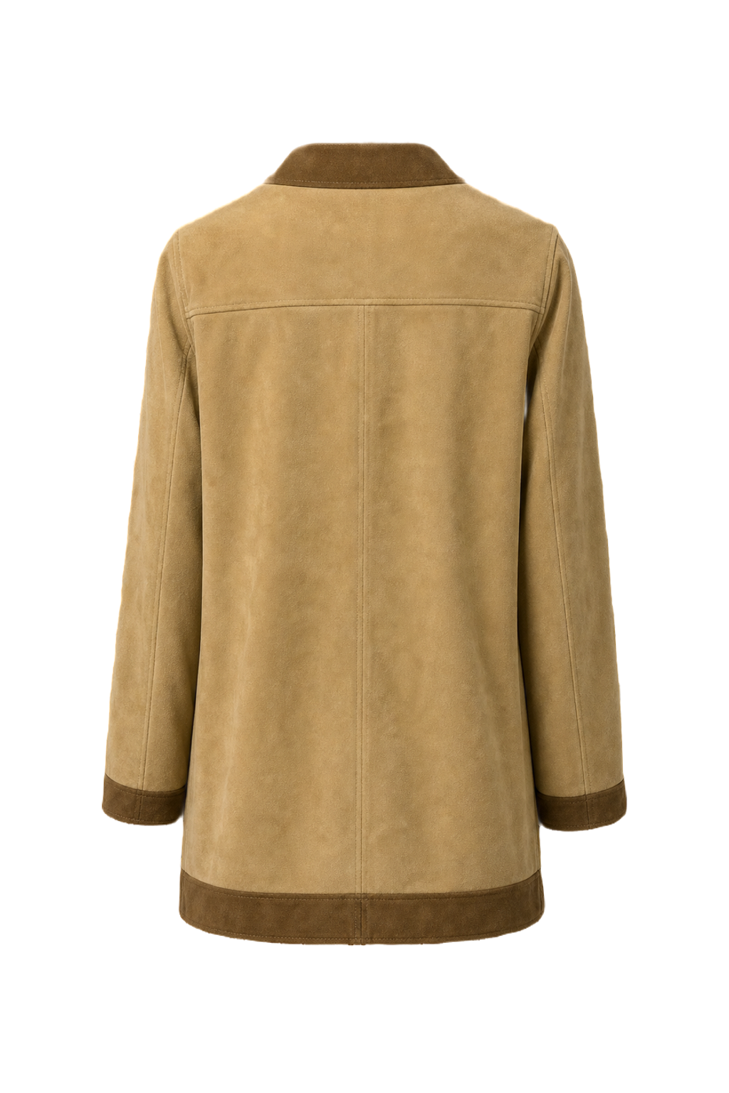 1960s Beige Cotton Jacket - Back View