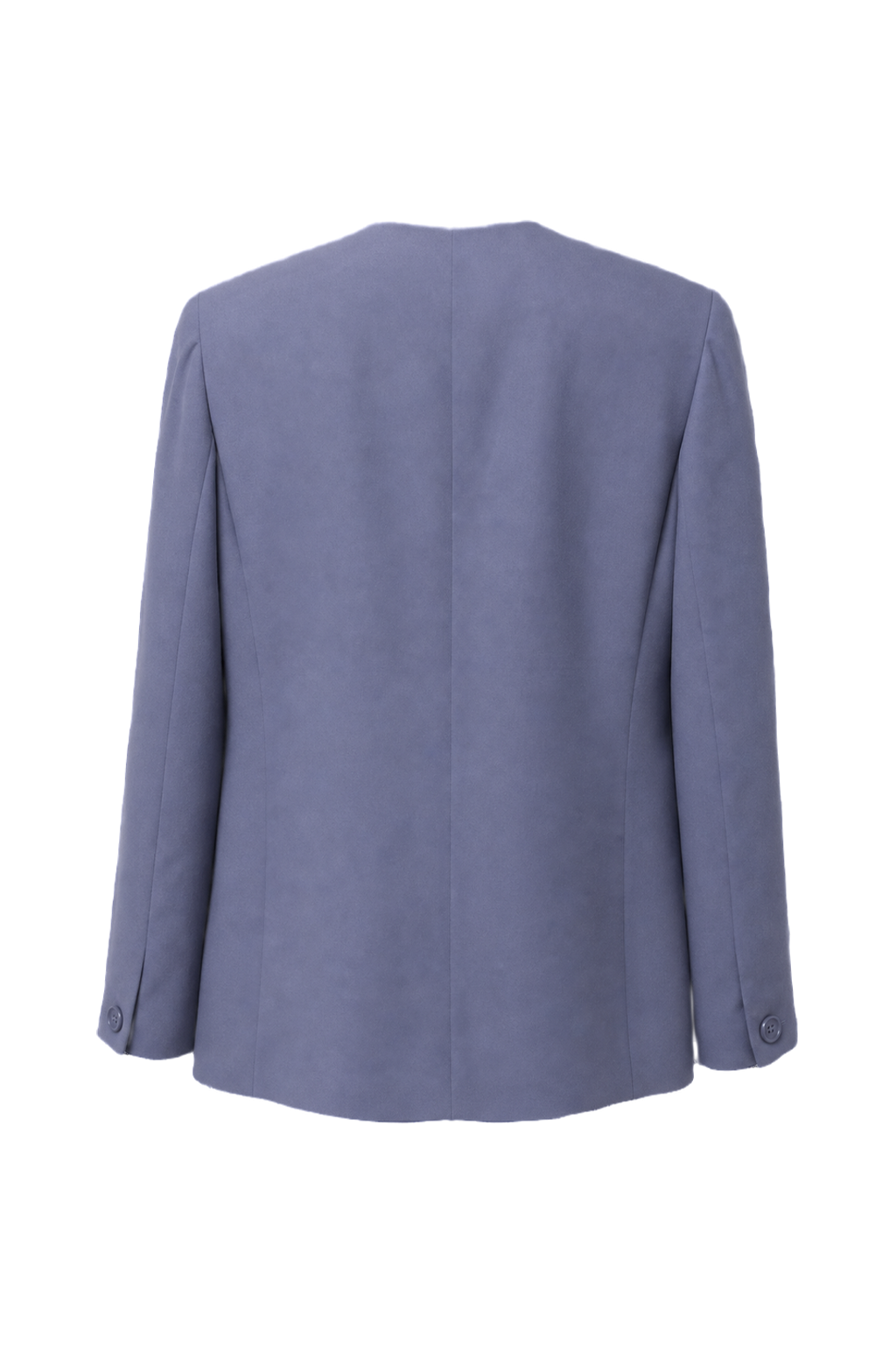 1980s Lavender Polyester Blazer - Back View