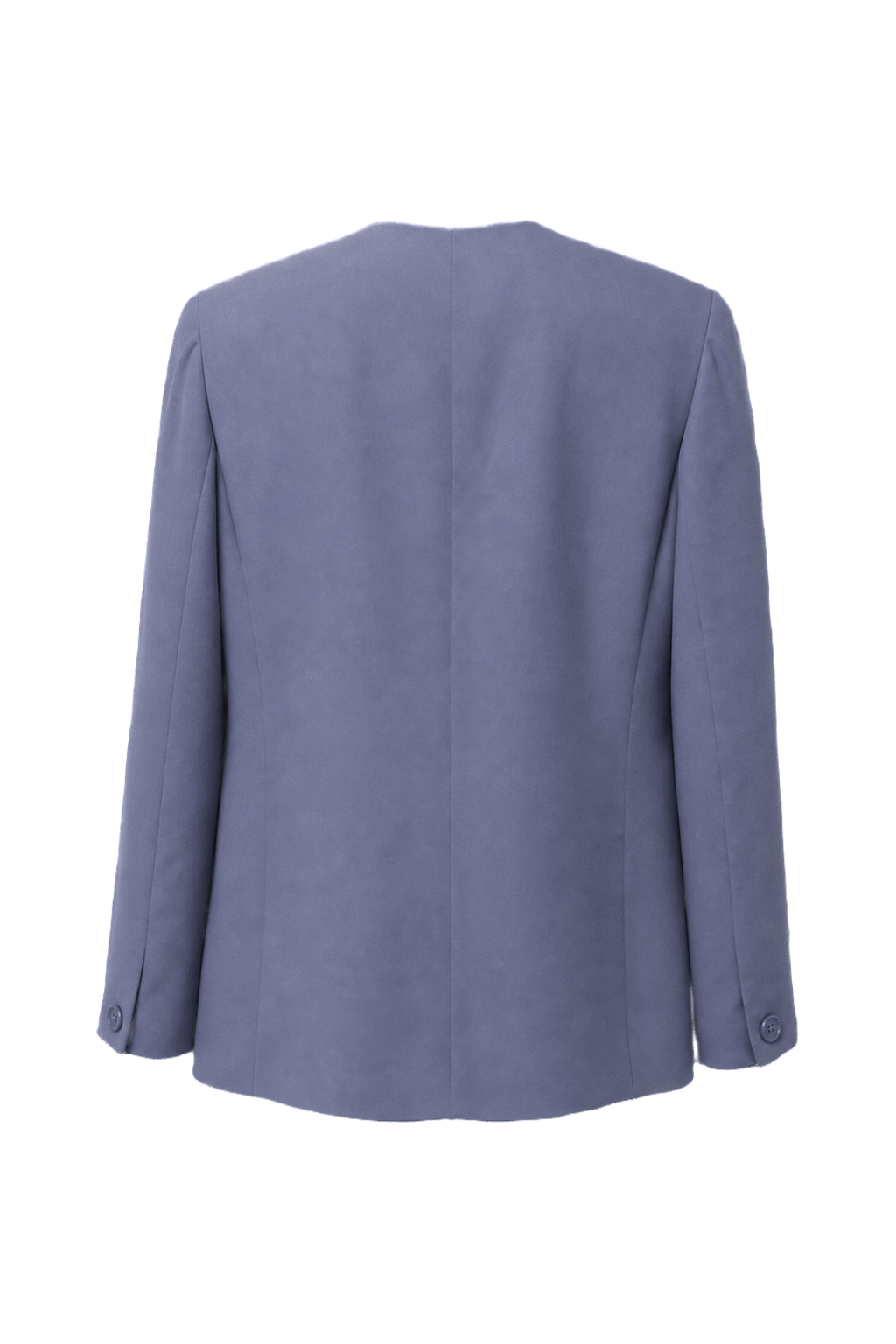 1980s Lavender Polyester Blazer - Back View