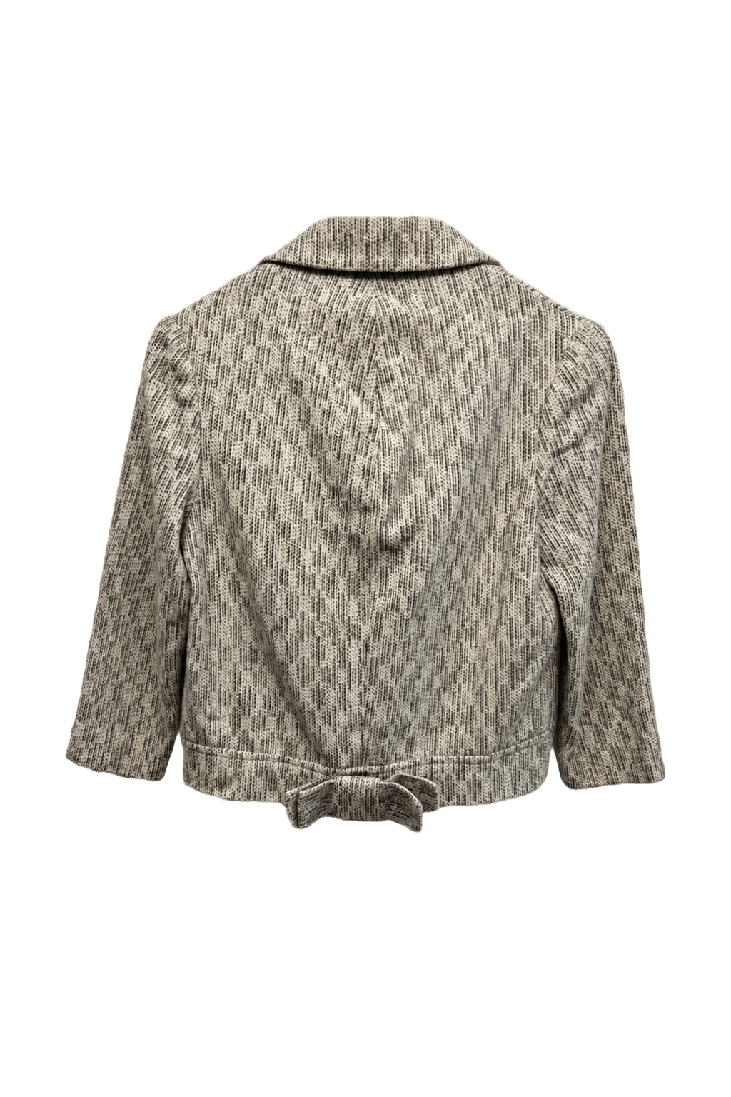 1960s Cream Wool Blend Blazer - Back View